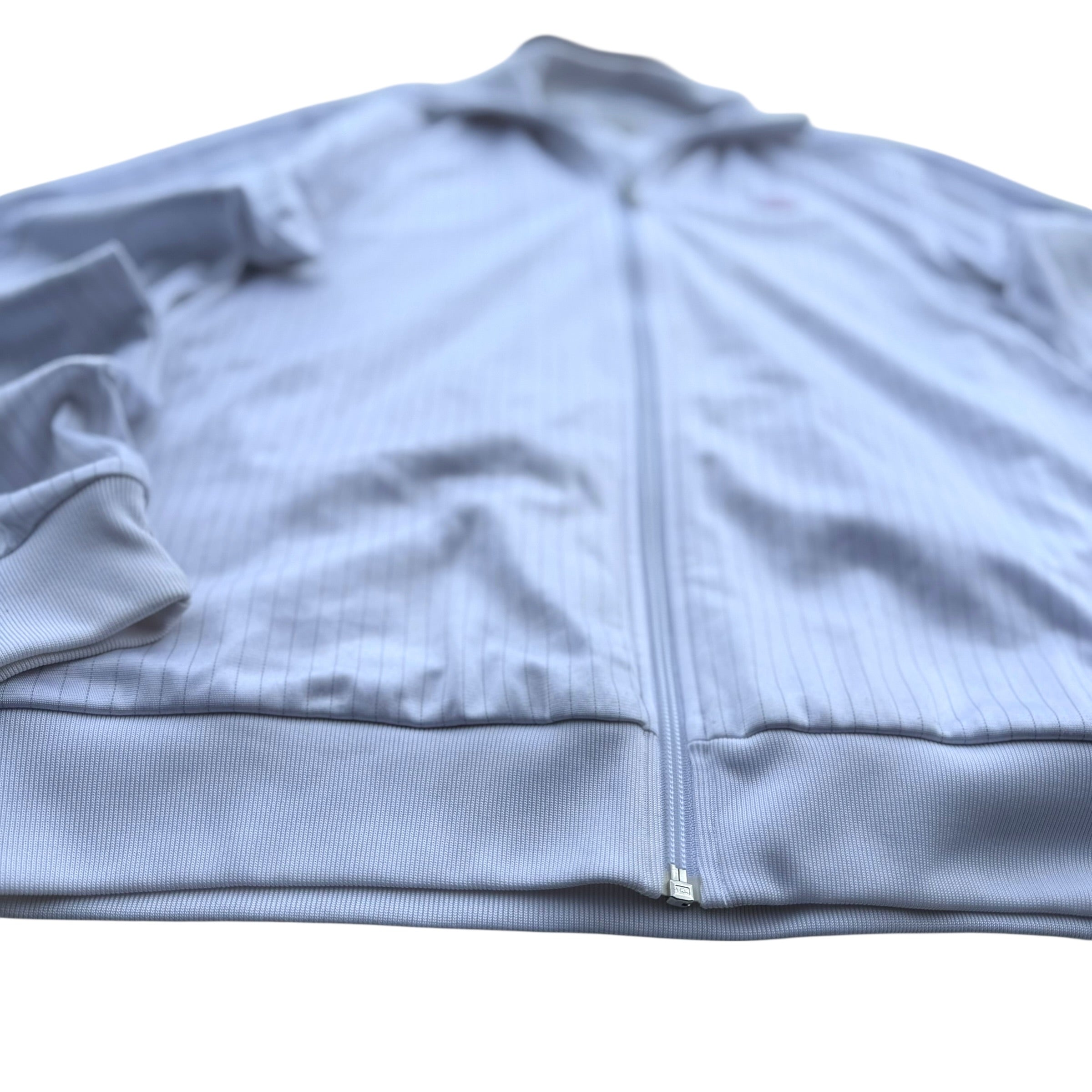 Adidas 2008 White Stripped Tracksuit Jacket bluza dresowa vintage y2k rozpinana