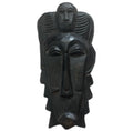 Drewniana afrykańska maska plemienna ręcznie rzeźbiona African Tribal Mask Hand Carved Wood Vintage