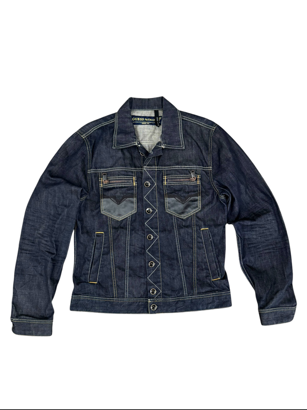 Rare 2008 Kurtka Jeansowa Trucker Jacket Denim Guess Premim