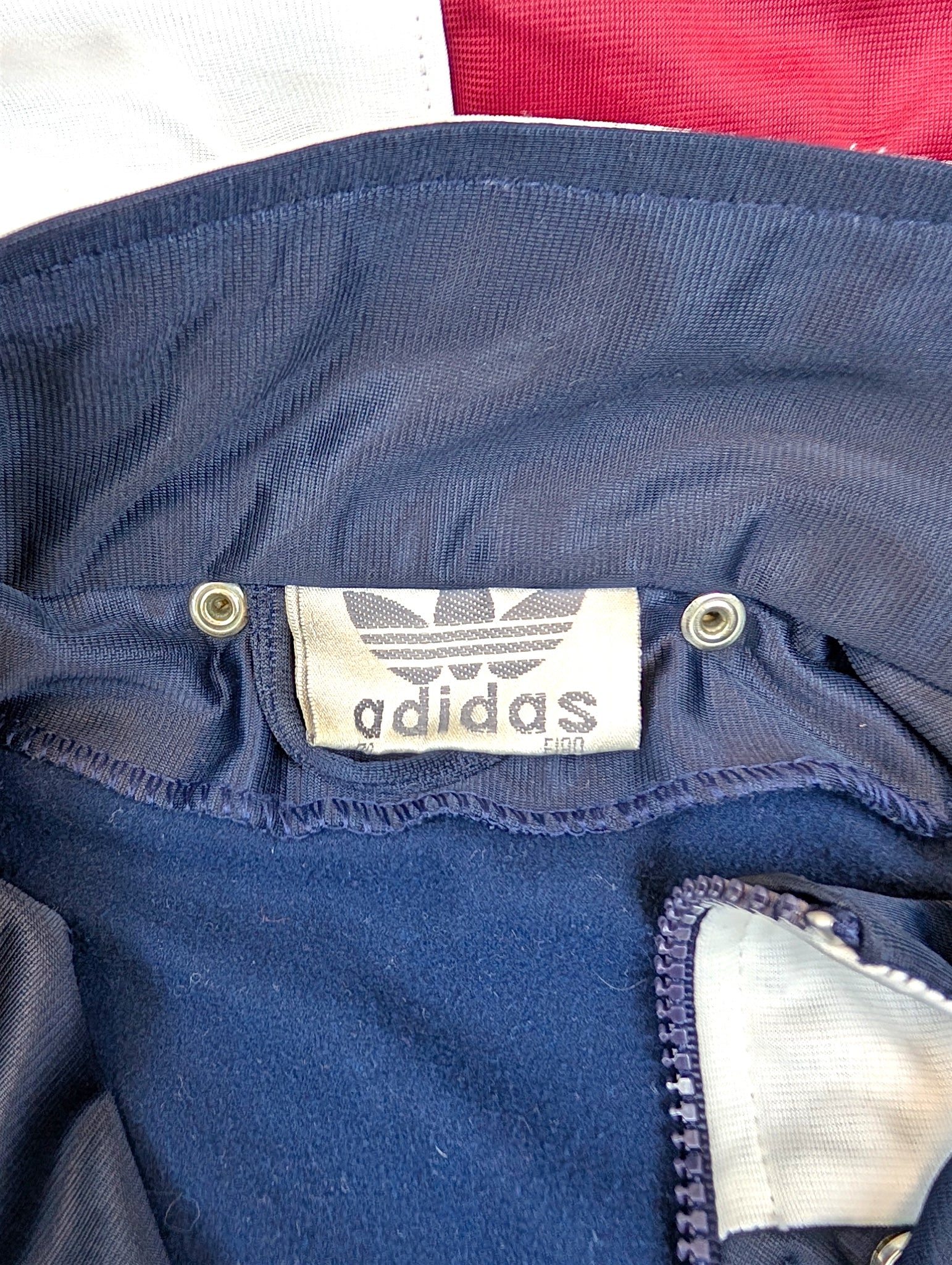 Adidas 90s vintage bluza z kapturem w paski retro oldschool 2000s oversize 2XL