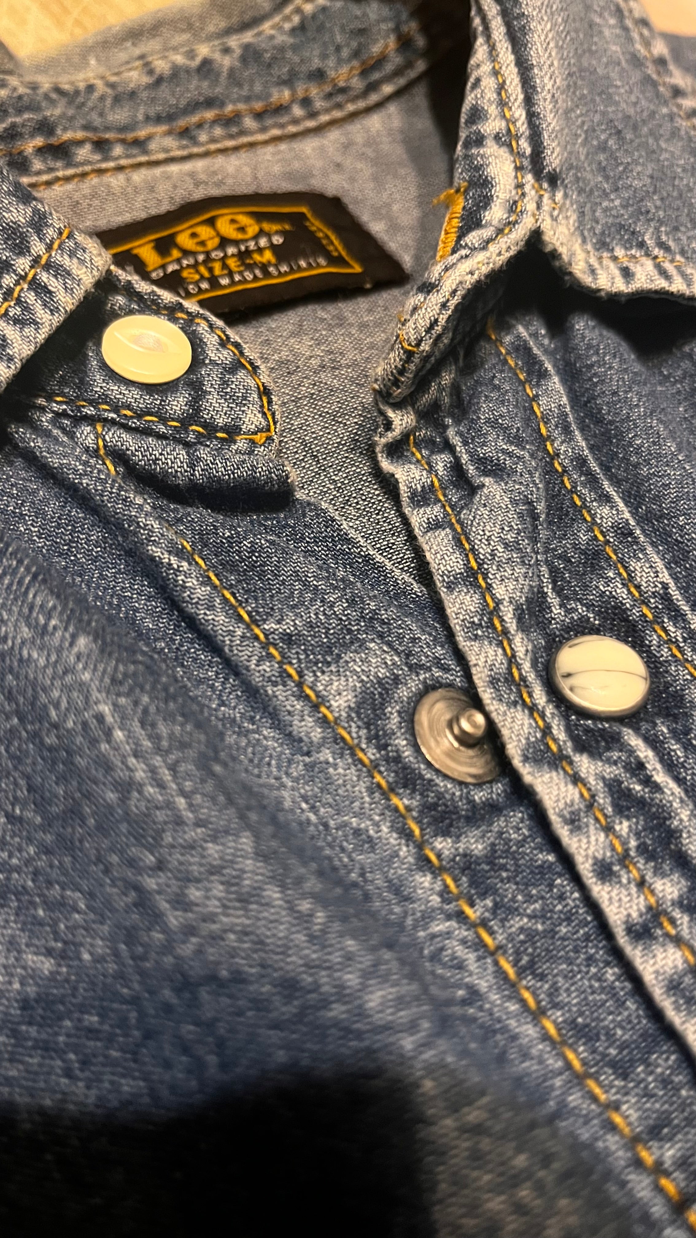 Early 1970s Lee shirt jeansowa koszula Union Made Sanforized True Vintage