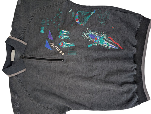 Adidas 90s rare bluza z nadrukiem crewneck pullover vintage