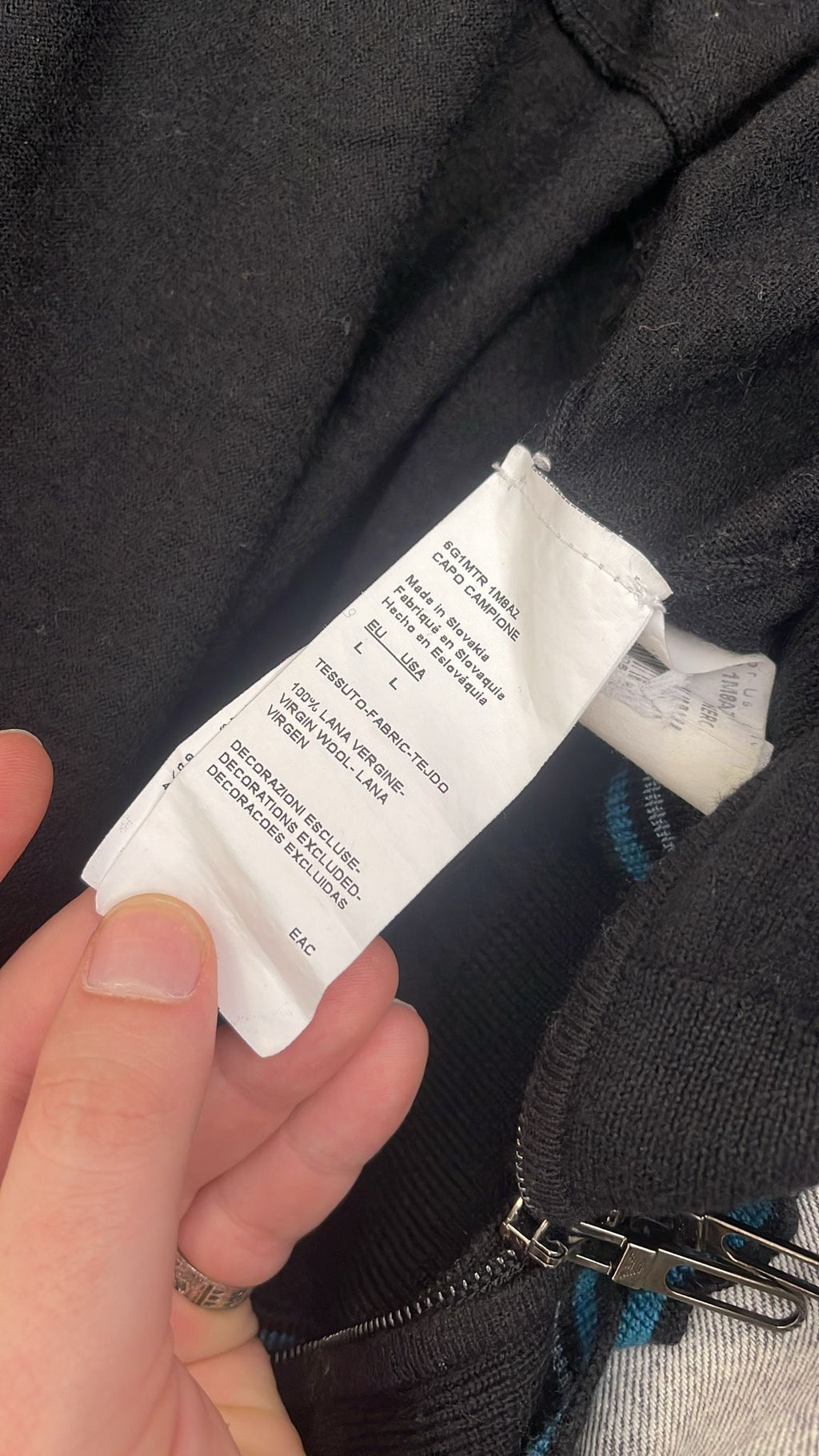 Emporio Armani Virgin Wool Old Money Preppy Rozpinany Wełniany Sweter Luksusowy