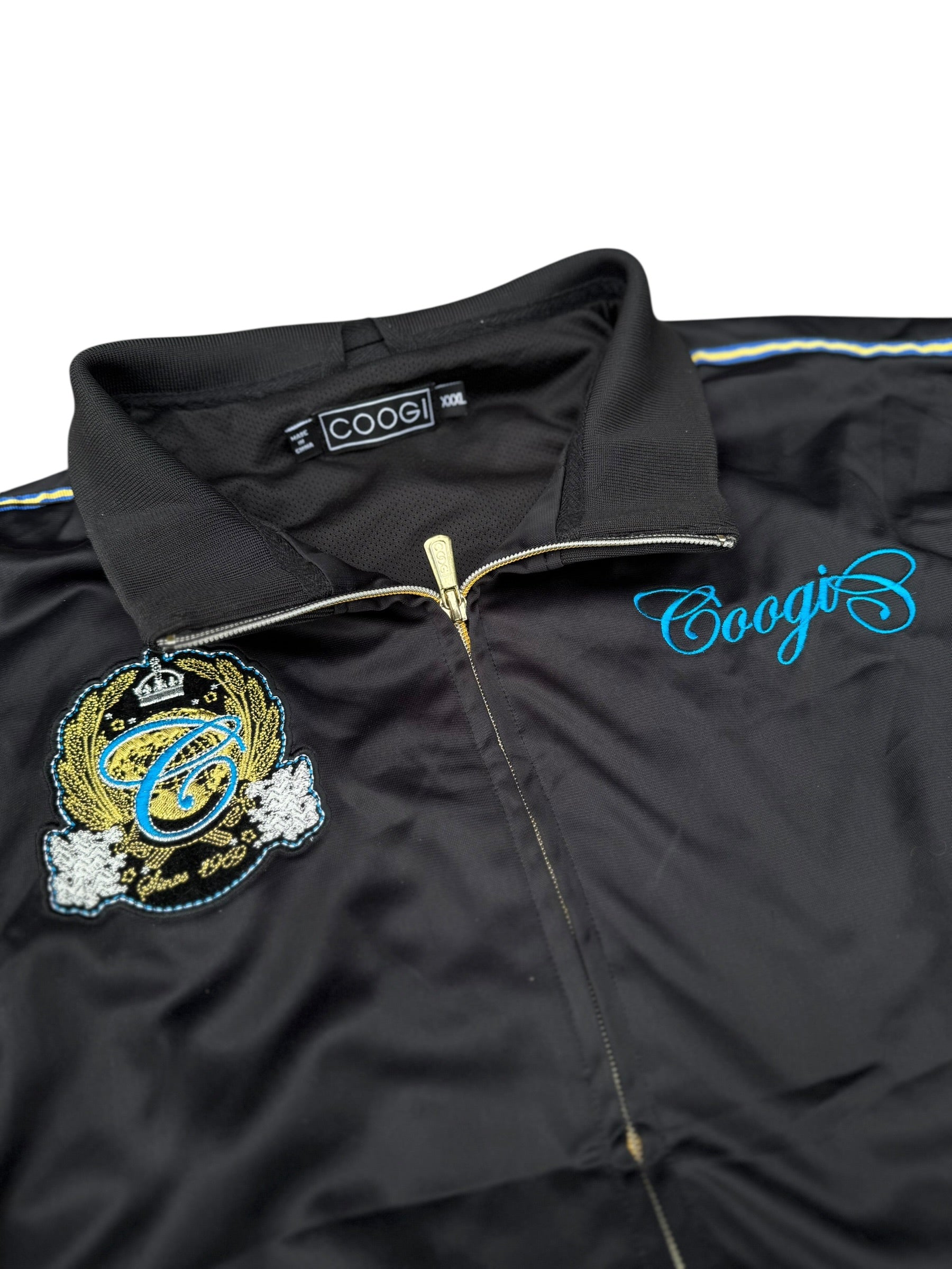 Coogi Australia Tracksuit HipHop Rap Jacket Bluza rozpinana do dresu baggy y2k 90s