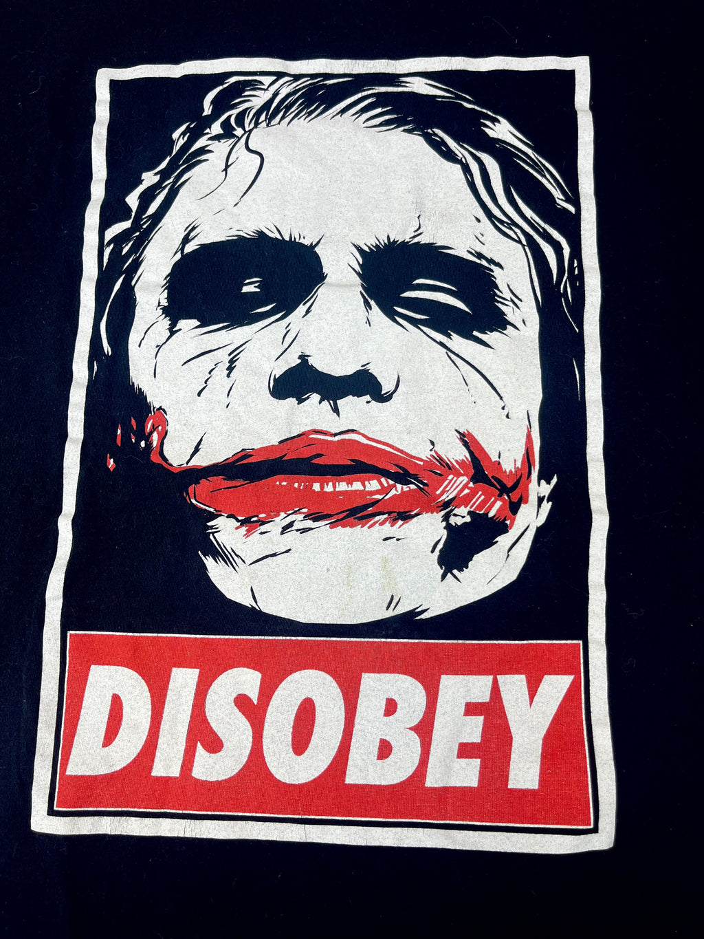 T-shirt Joker Disobey Heath Ledger DC movies Batman koszulka Big Print