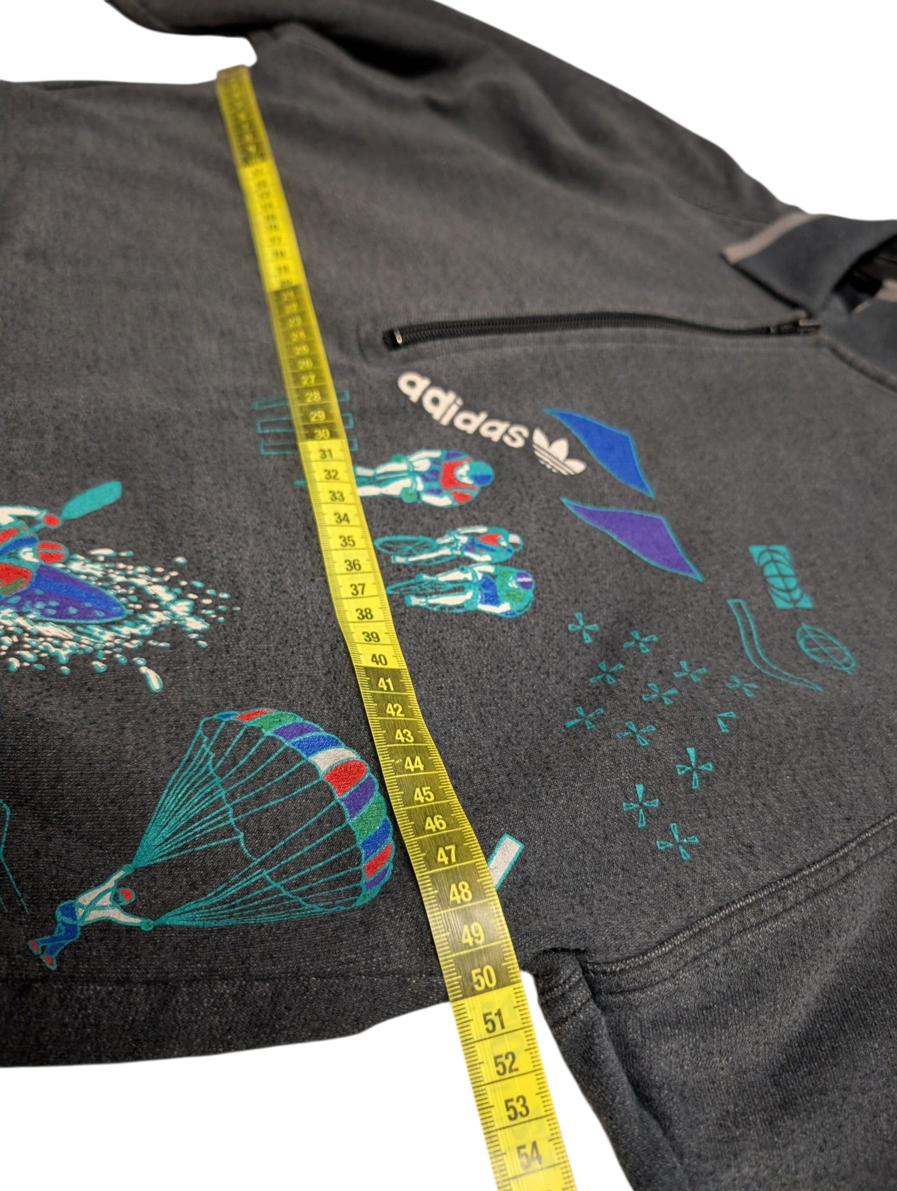 Adidas 90s rare bluza z nadrukiem crewneck pullover vintage