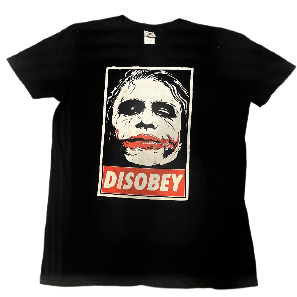 T-shirt Joker Disobey Heath Ledger DC movies Batman koszulka Big Print