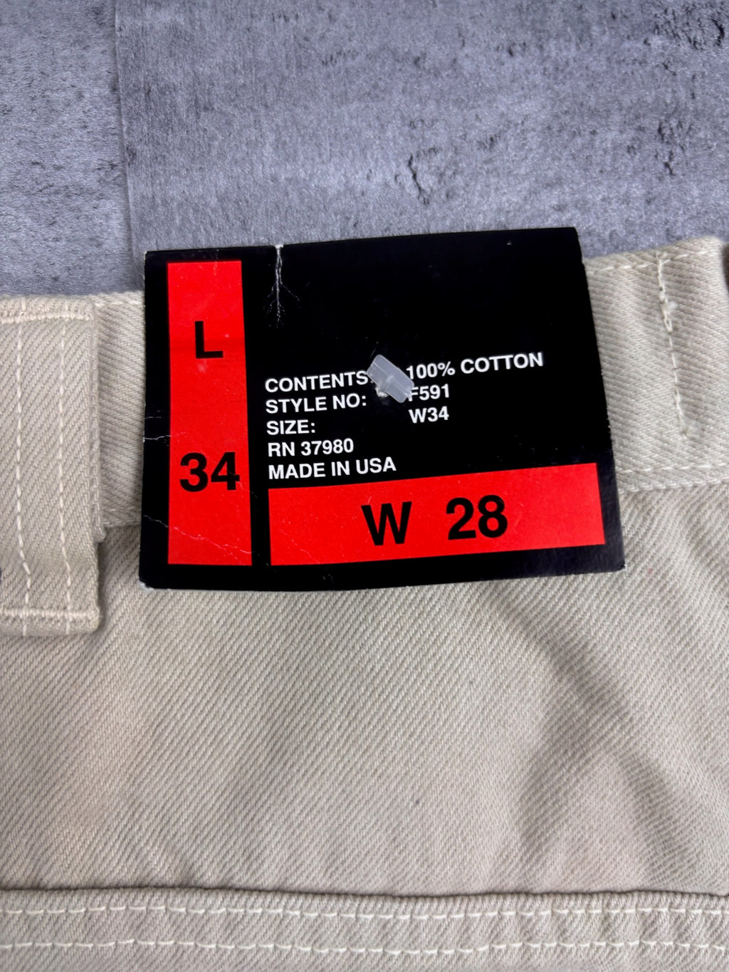 FUBU Y2K Carpenter Pants Jeans Beige Baggy Spodnie Skater 00s Workwear