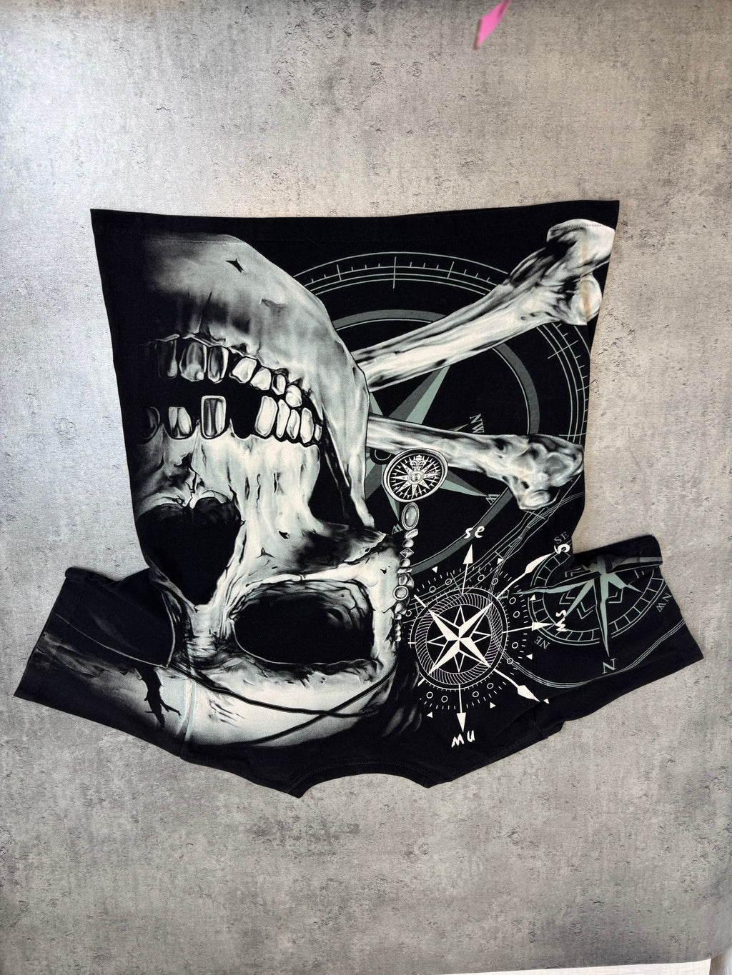 Single stiched vintage AOP koszulka skull grunge southpole czacha