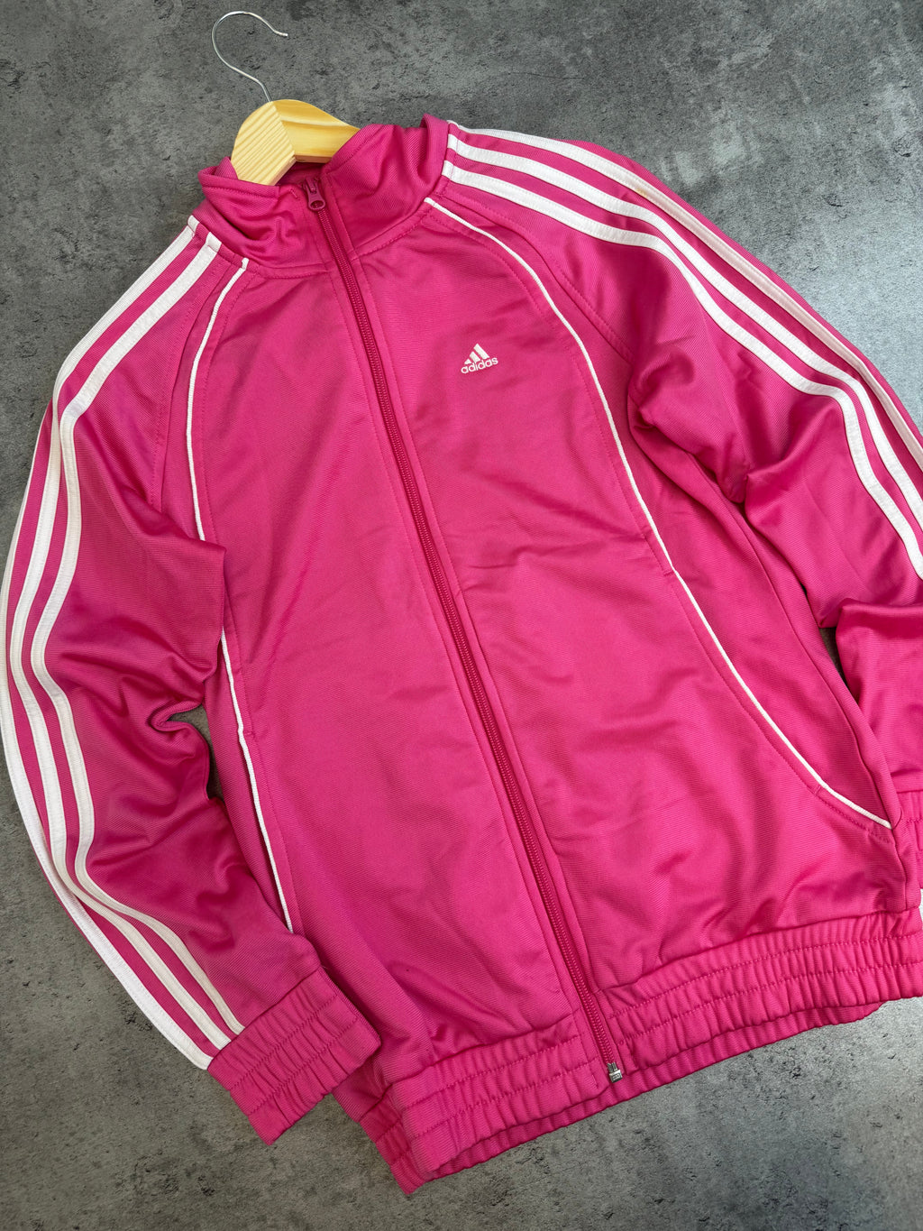 Adidas sexy Pink Tracksuit Jacket y2k bluza dresowa rozpinaną