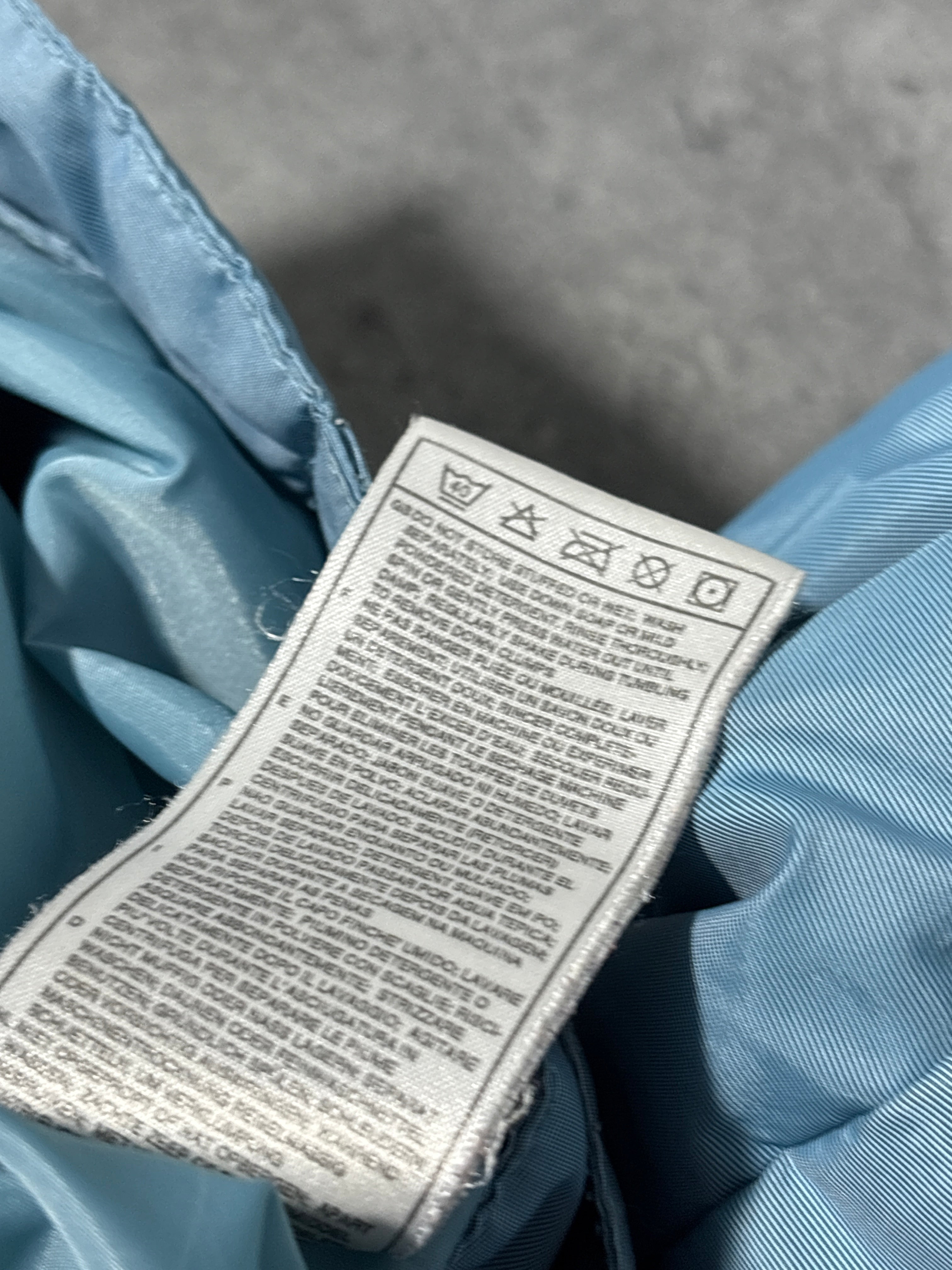 90s NIKE puffer jacket kurtka puchowa baby blue