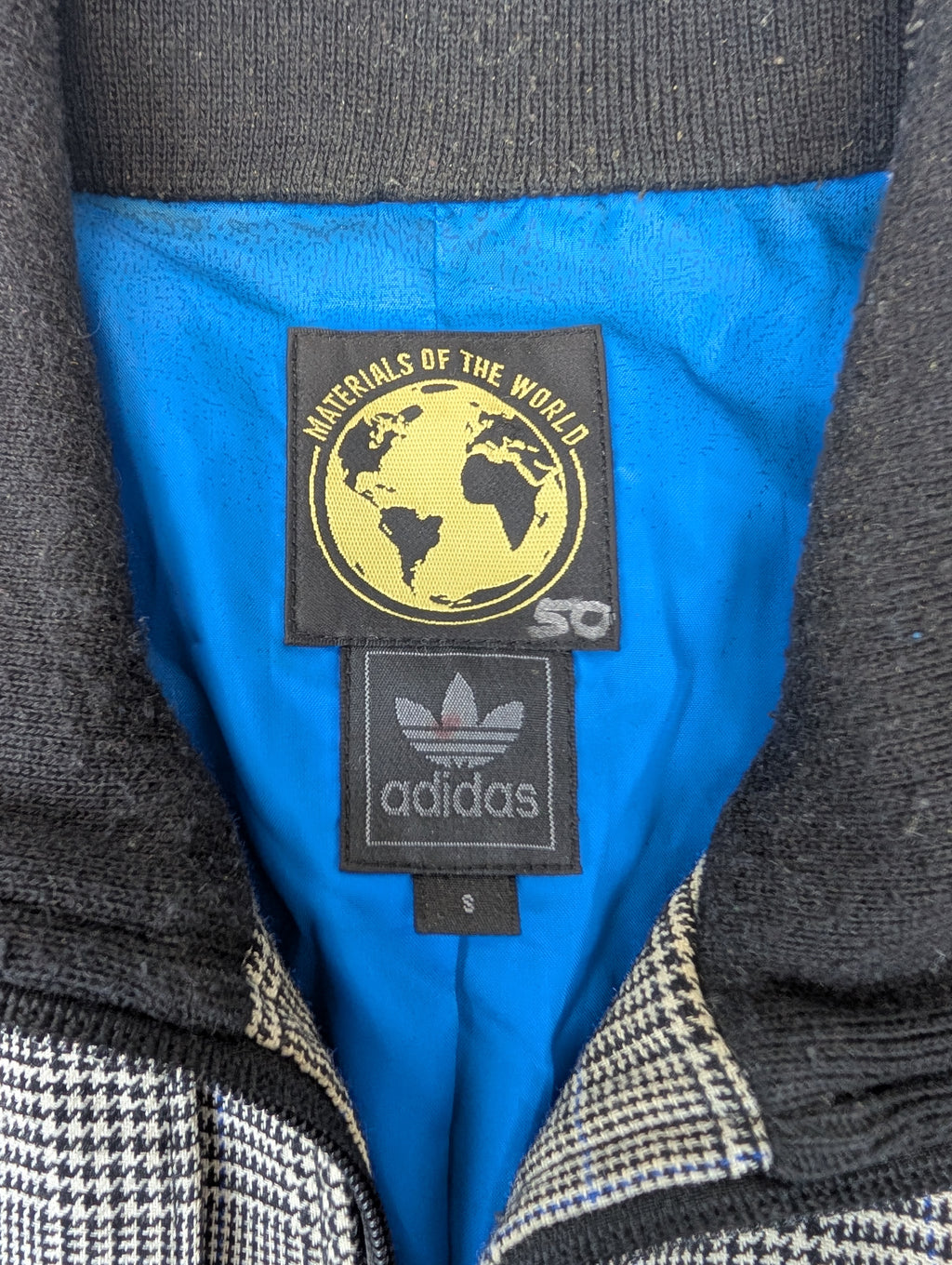 2007 Adidas Materials of The World 100% wełniana wool tracksuit jacket bluza y2k