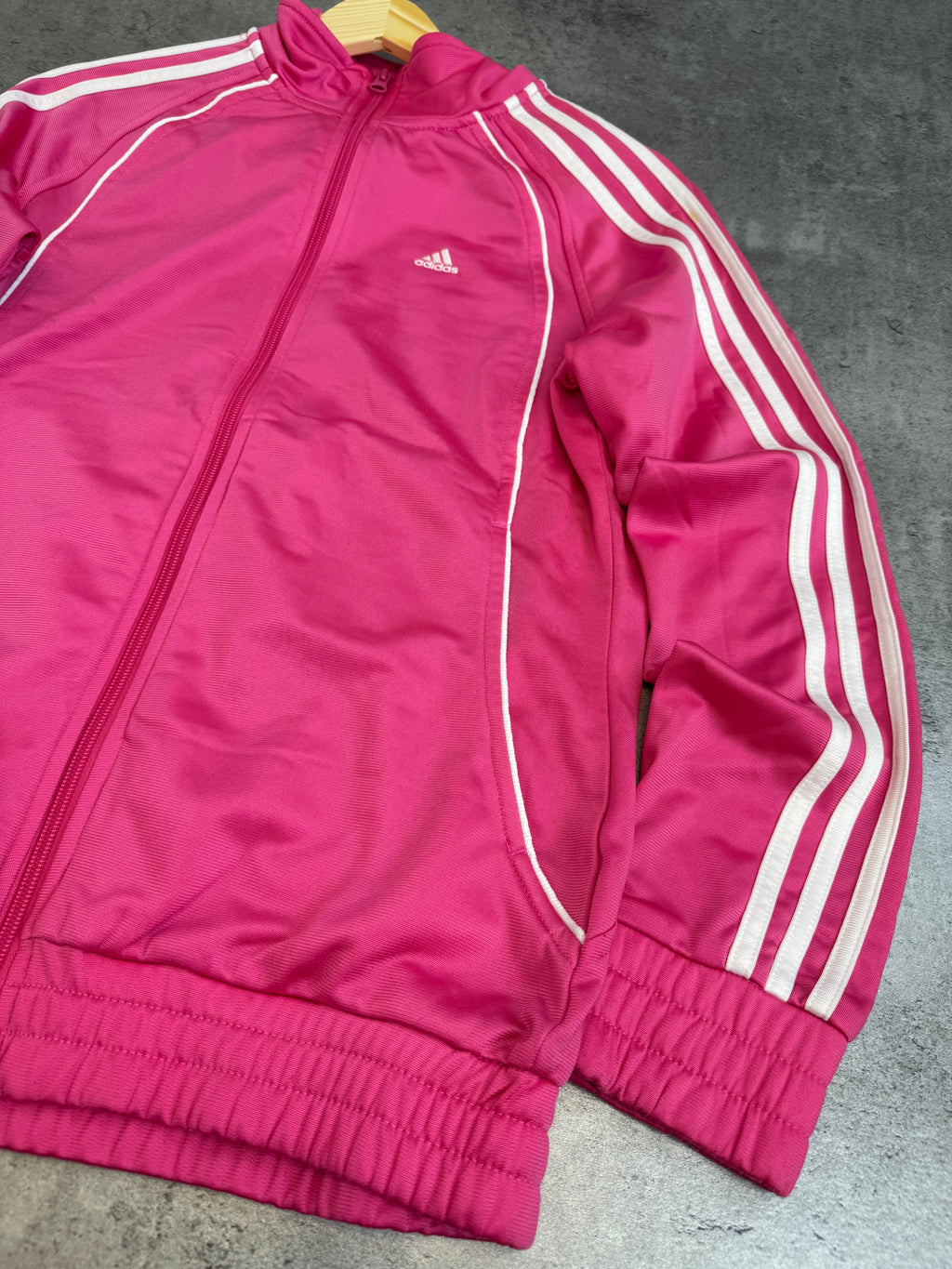 Adidas sexy Pink Tracksuit Jacket y2k bluza dresowa rozpinaną
