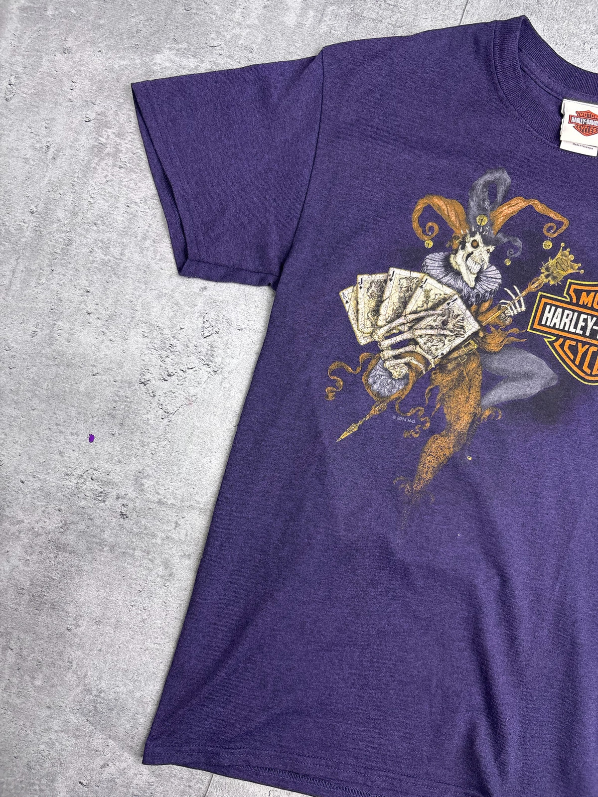 Joker 2000s Harley Davidson Graphic Tee Shirt