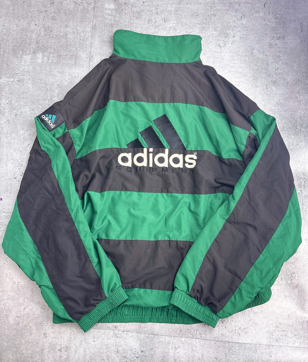 Adidas EQT Equipment 90s Vintage Striped ZIP Up Windbreaker Tracksuit Jacket