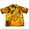 Y2k japan style fullprint Koszula ze smokiem button up Dragon Shirt