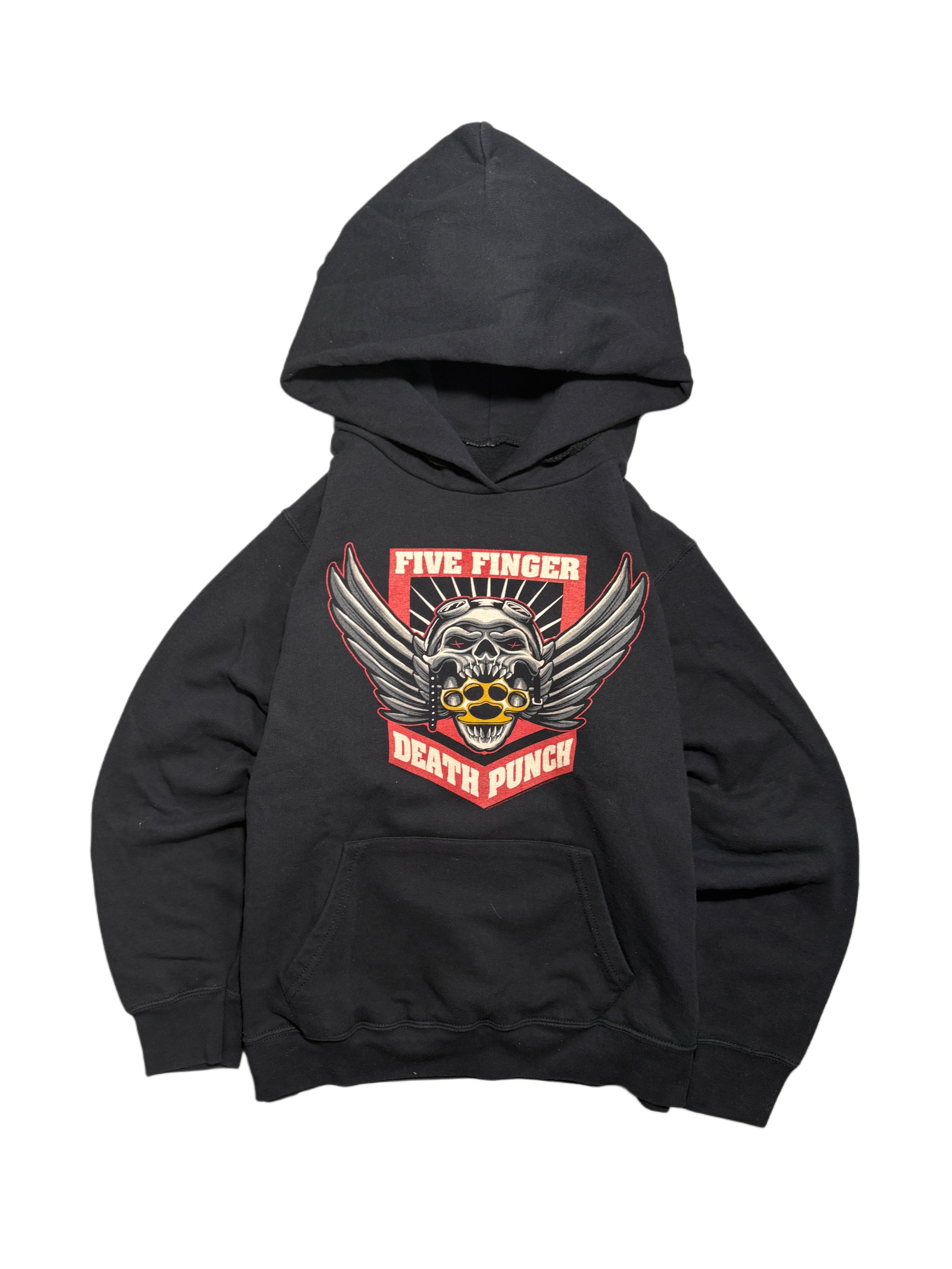 Five Finger Death punch hoodie boxy bluza z kapturem skull rock metal goth band merch