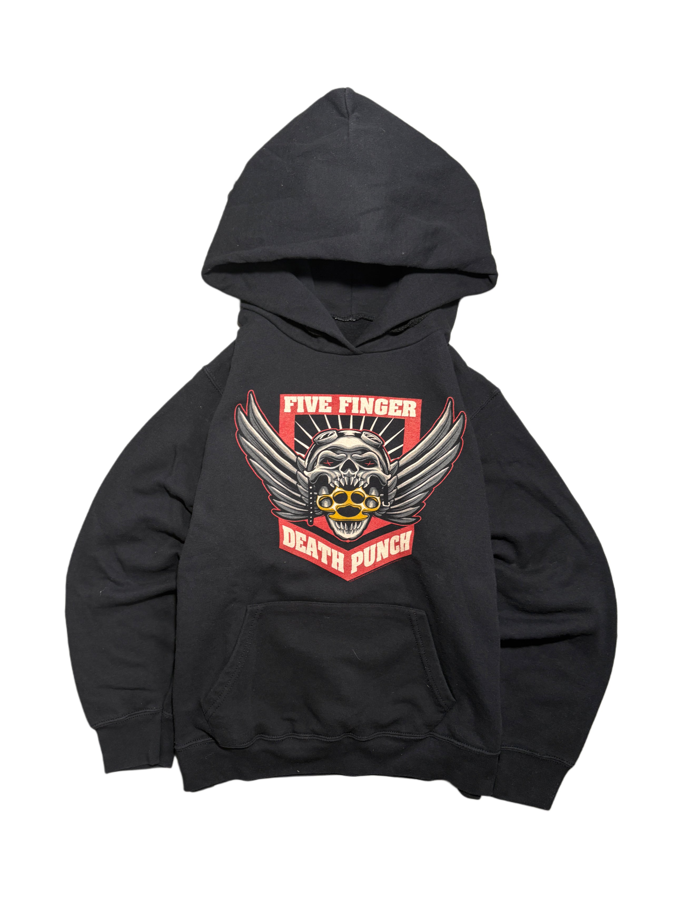 Five Finger Death punch hoodie boxy bluza z kapturem skull rock metal goth band merch