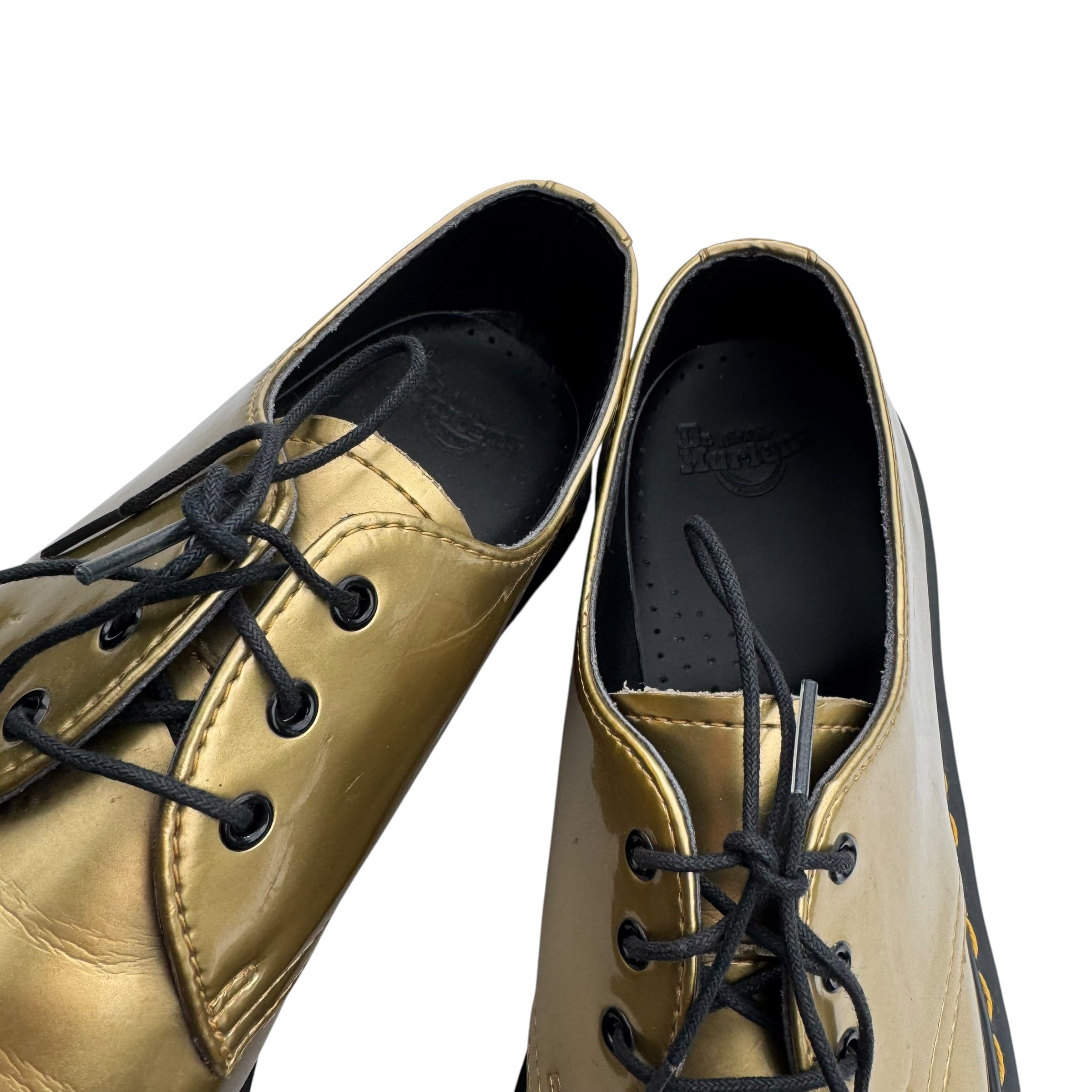 1461 GOLD spectra patent Oxford doc martens dr buty loafersy martensy 42