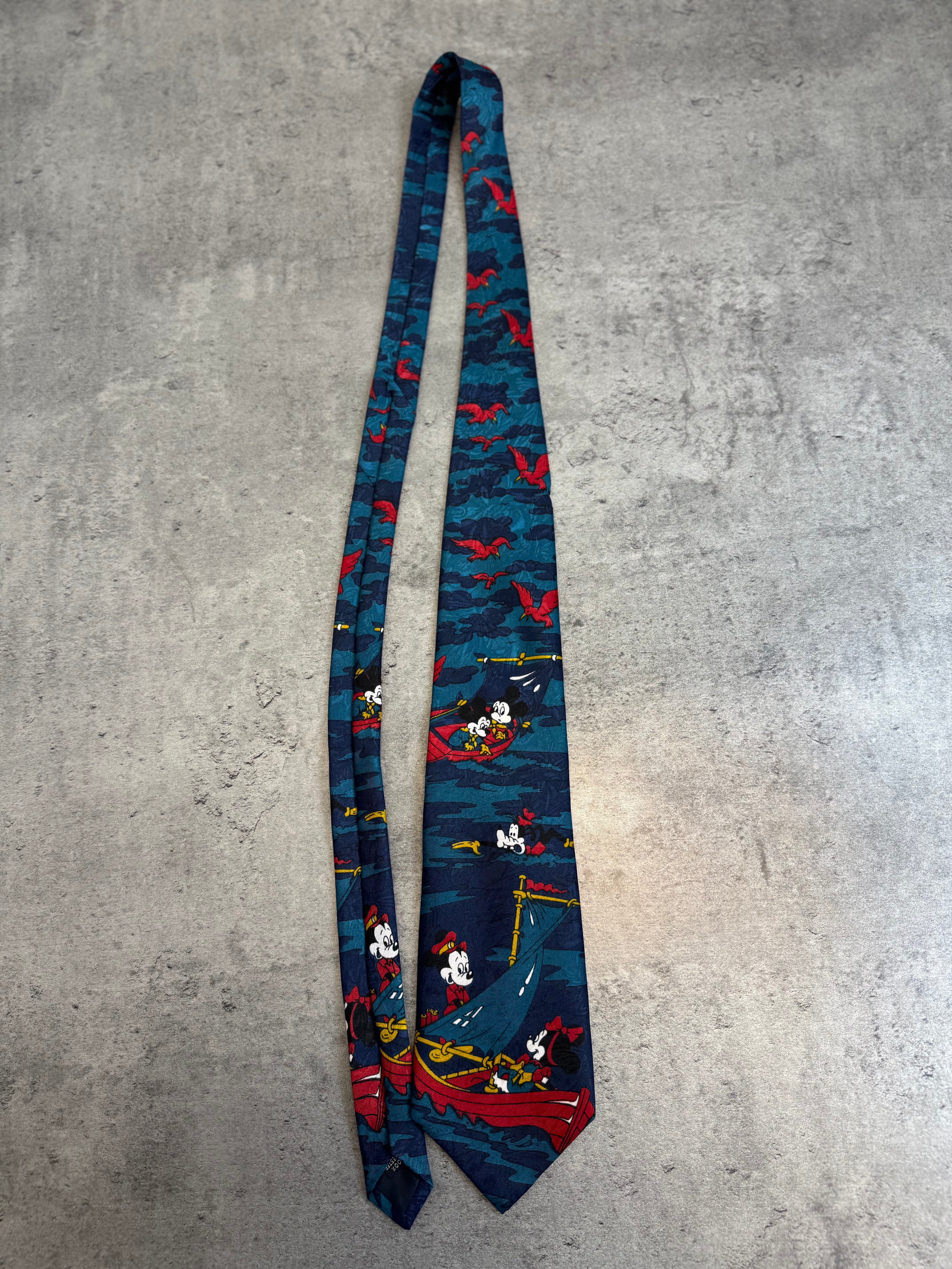 Vintage 90s Myszka Miki Mickey Mouse Krawat Tie Elegant Cartoon Fairy true vintage
