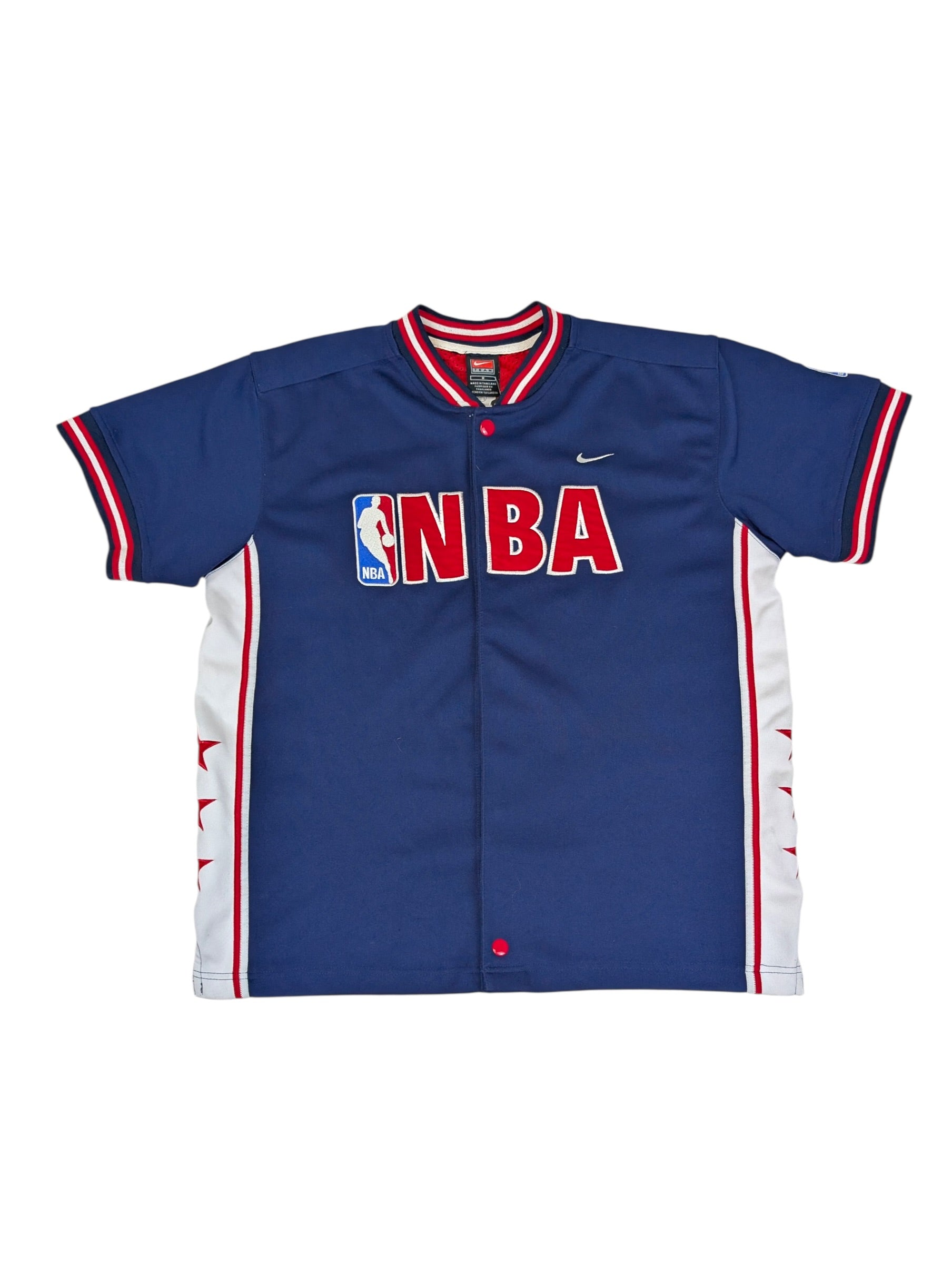NBA koszula baseballowa oversized warm up shirt koszykarska koszulka 2000s vintage Nike
