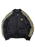 2000s Adidas 3 Stripes Zip Up Hoodie