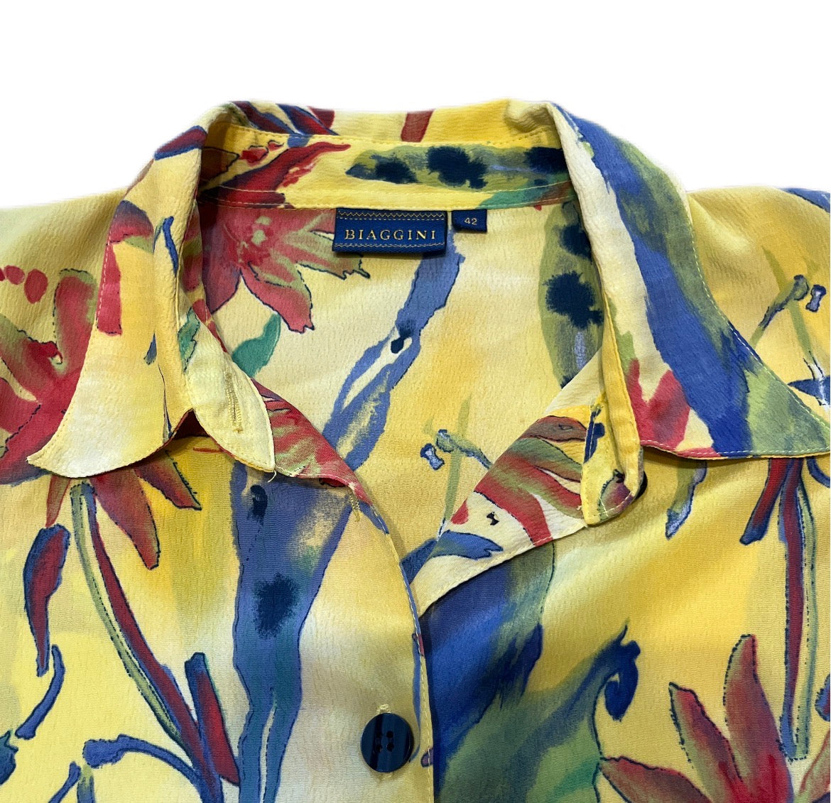 Hawajska koszula kwiecista vintage boho 1990s summer floral shirt flower power hawaii
