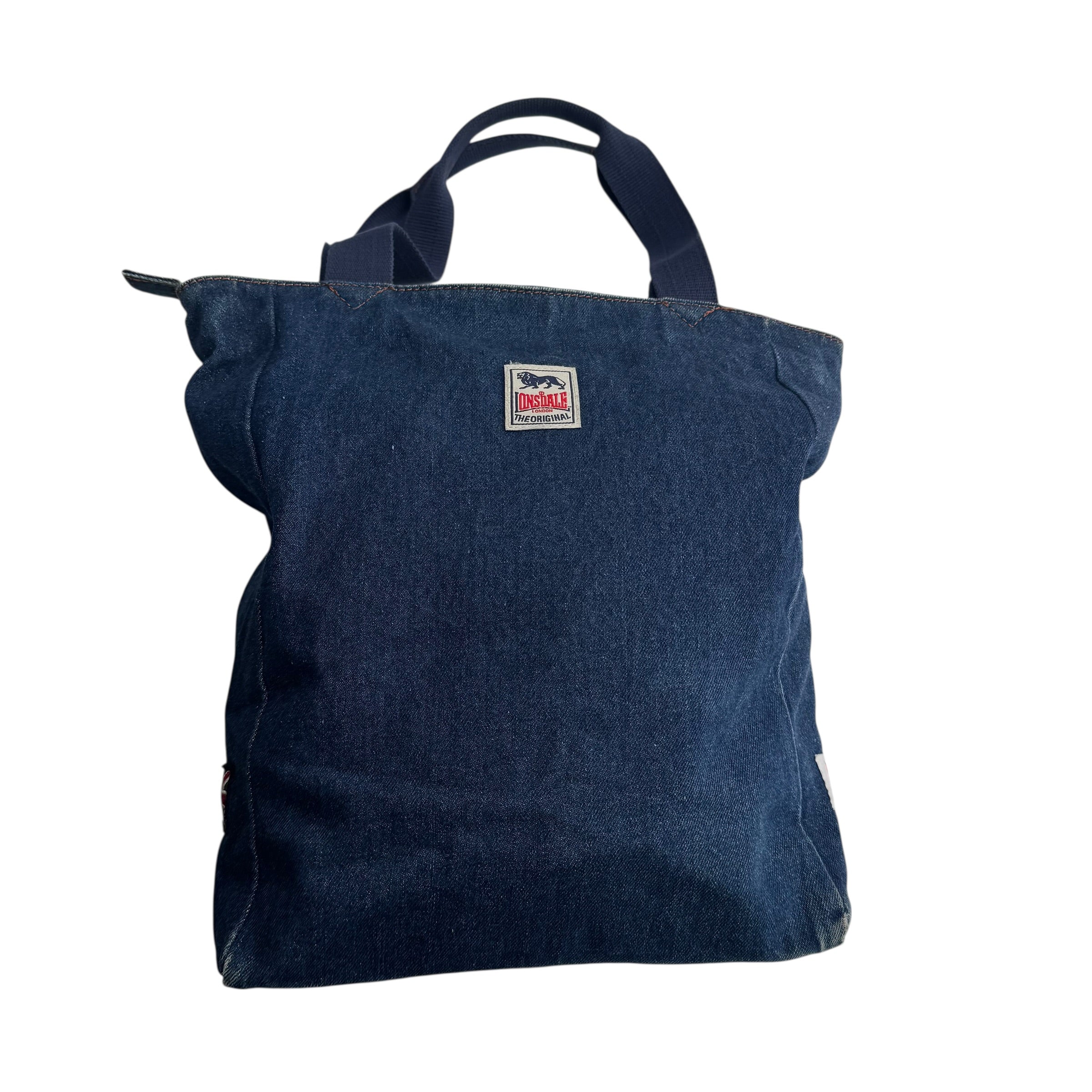Lonsdale vintage torba jeansowa torebka y2k błyszcząca retro bling Britney Spears