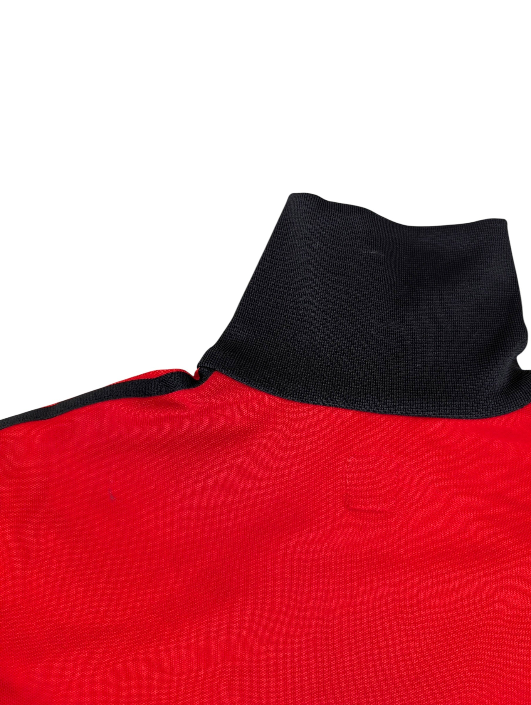 Adidas Red Black Tracksuit Jacket bluza rozpinana dresowa y2k vintage klasyczna minimalistyczna