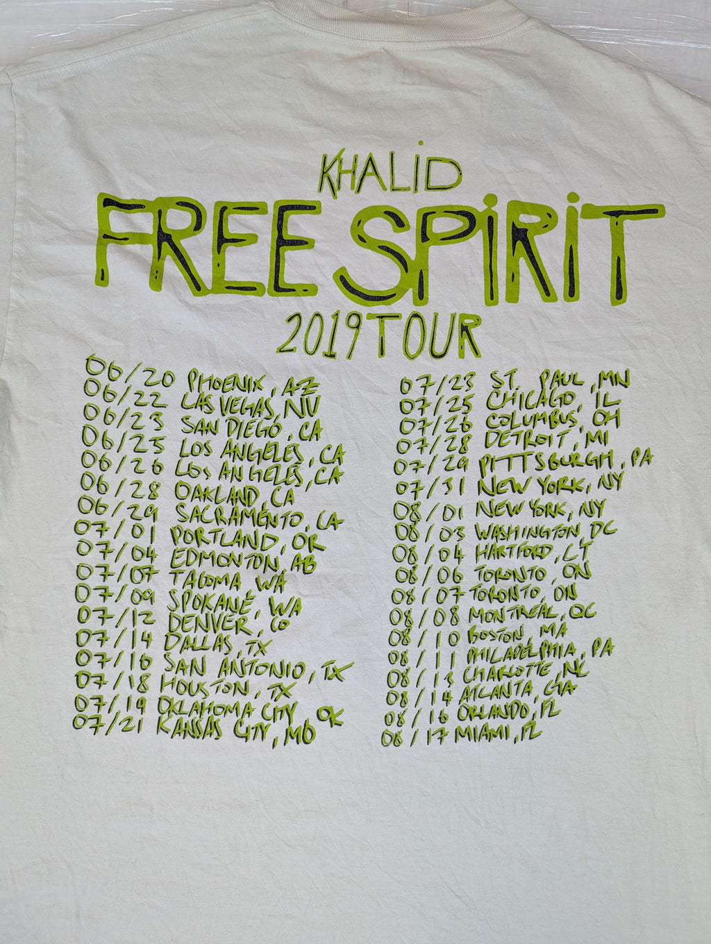 Khalid Music HipHop Rap Koncertowa Koszulka graphic tee merch official amerykańska tour