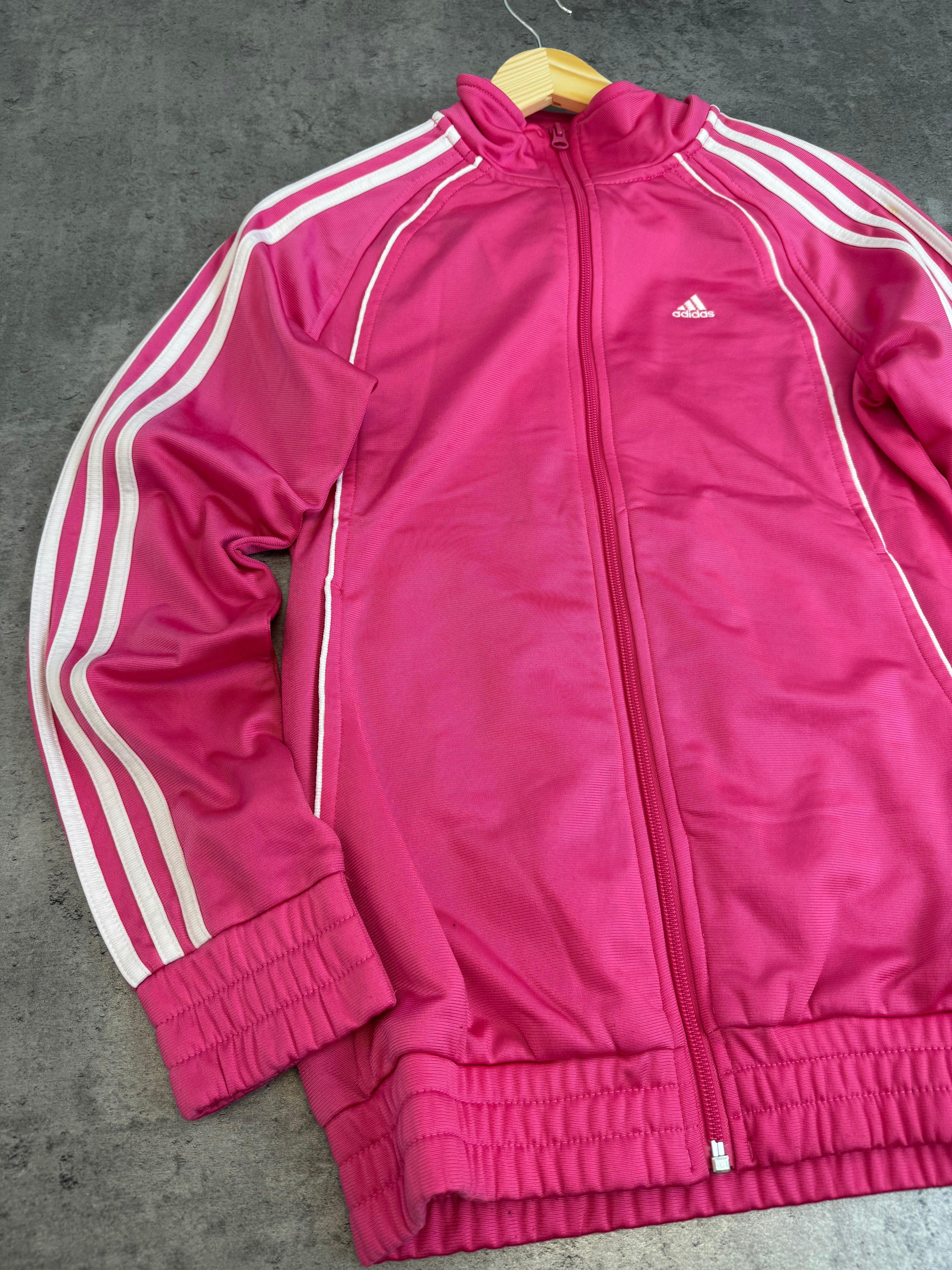 Adidas sexy Pink Tracksuit Jacket y2k bluza dresowa rozpinaną