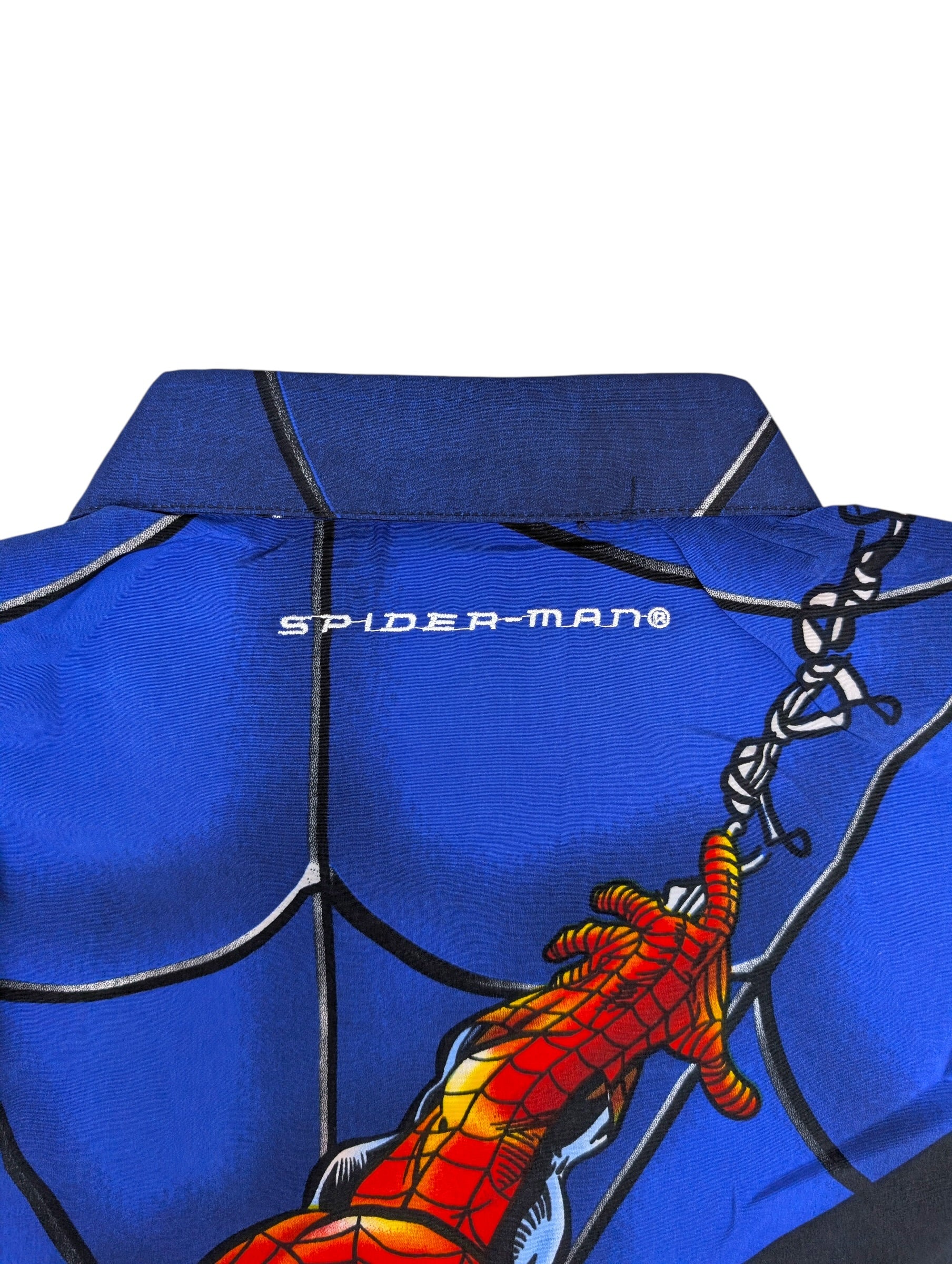 2002 Spiderman Nowa z Metkami Oversized marvel vintage y2k 2000s AOP koszula z krótkim rękawkiem Movie Promo