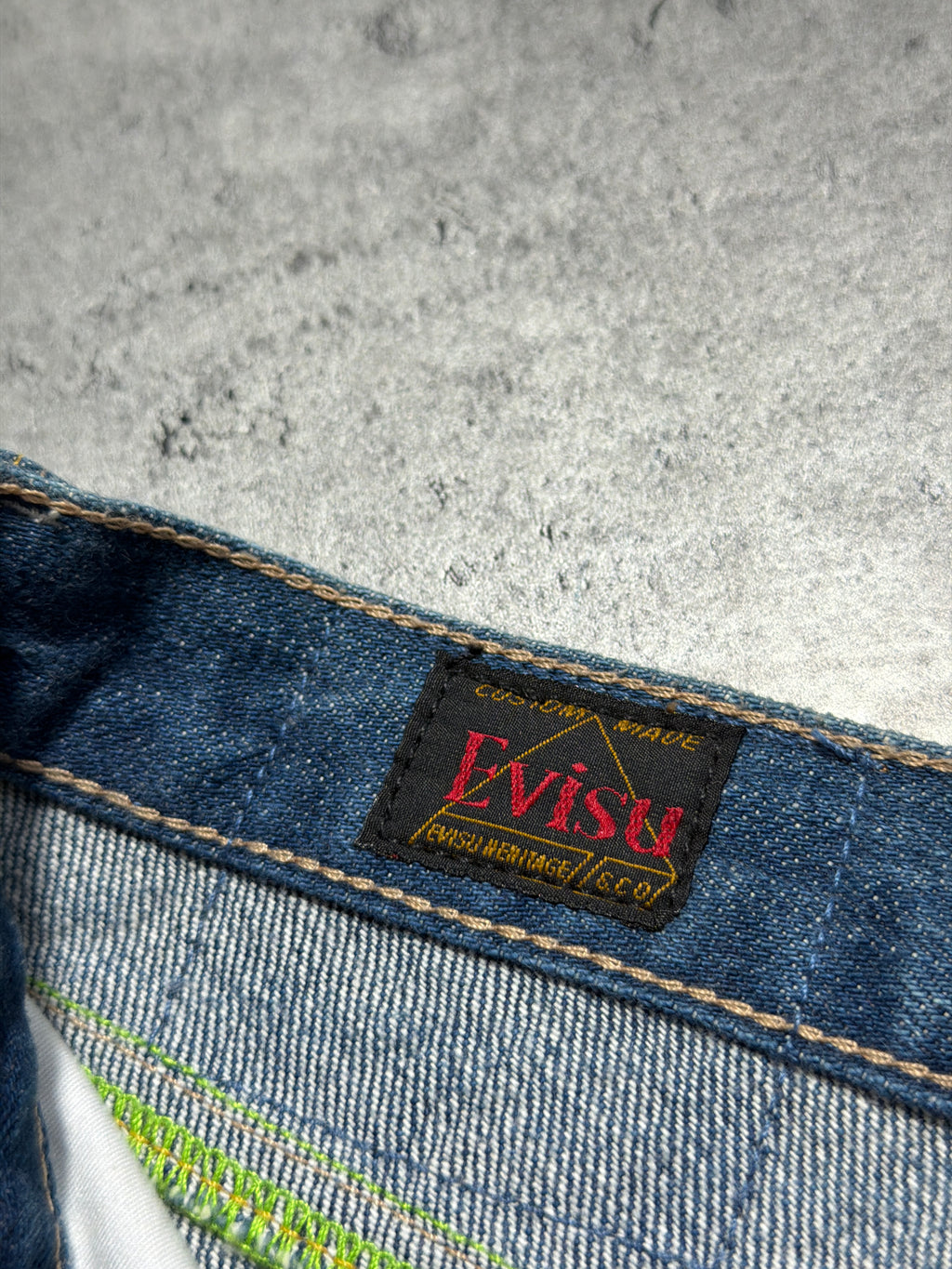2000s Evisu flare flared jeans washed japan swag rare