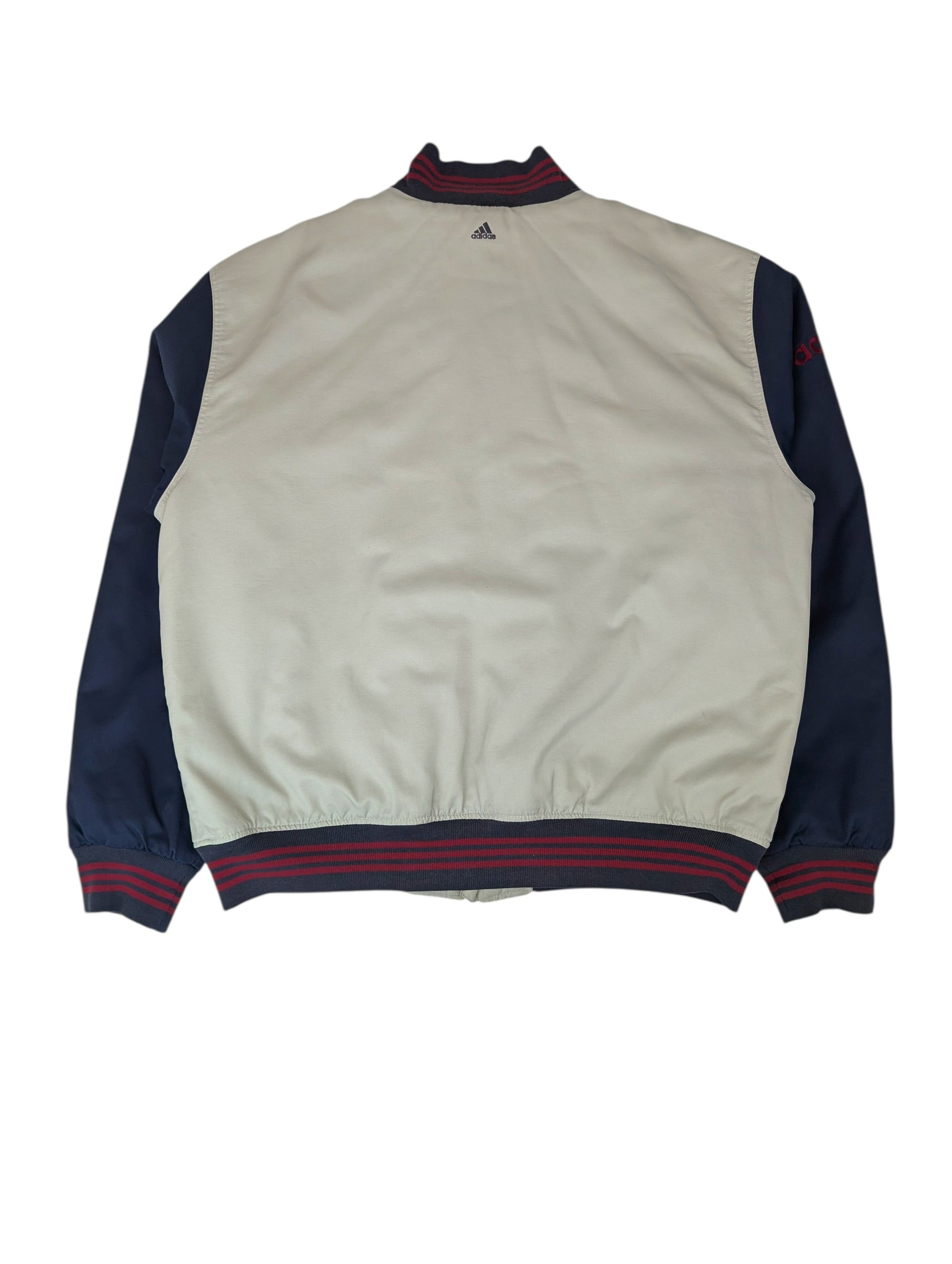 Vintage Oversized adidas 2XL kurtka Bomberka baseball varsity jacket oldschool