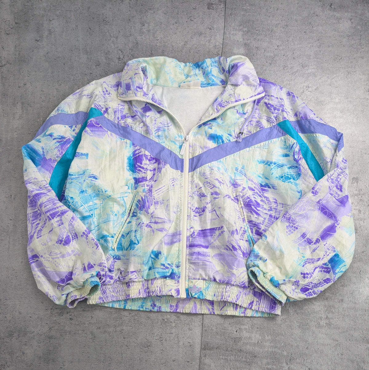 90s Adidas Mixed Colors Pallet Vintage Windbreaker ZIP UP Jacket