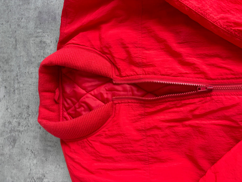 Adidas 80s Quilted Vintage Jacket All Red