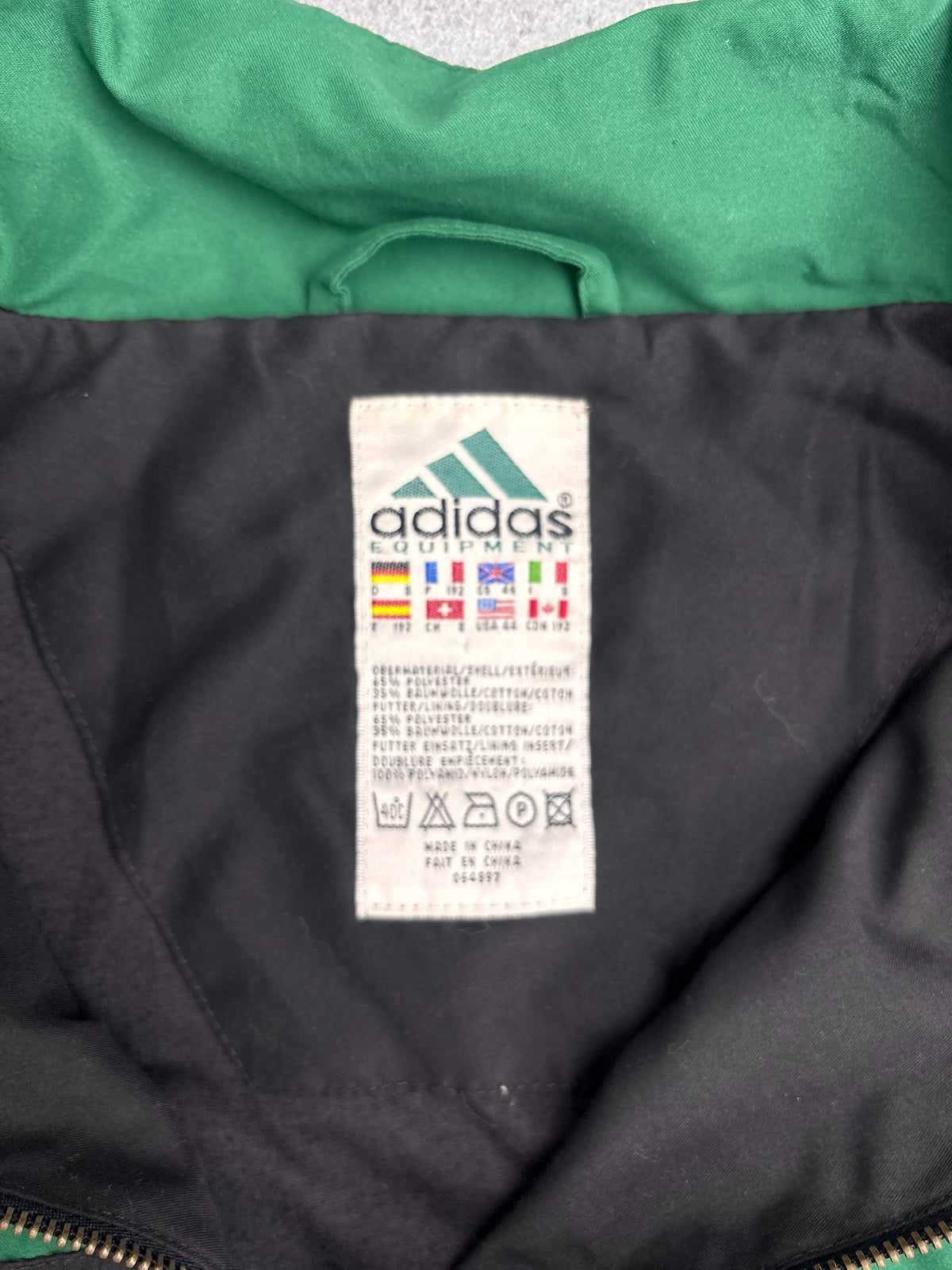 Adidas EQT Equipment 90s Vintage Striped ZIP Up Windbreaker Tracksuit Jacket