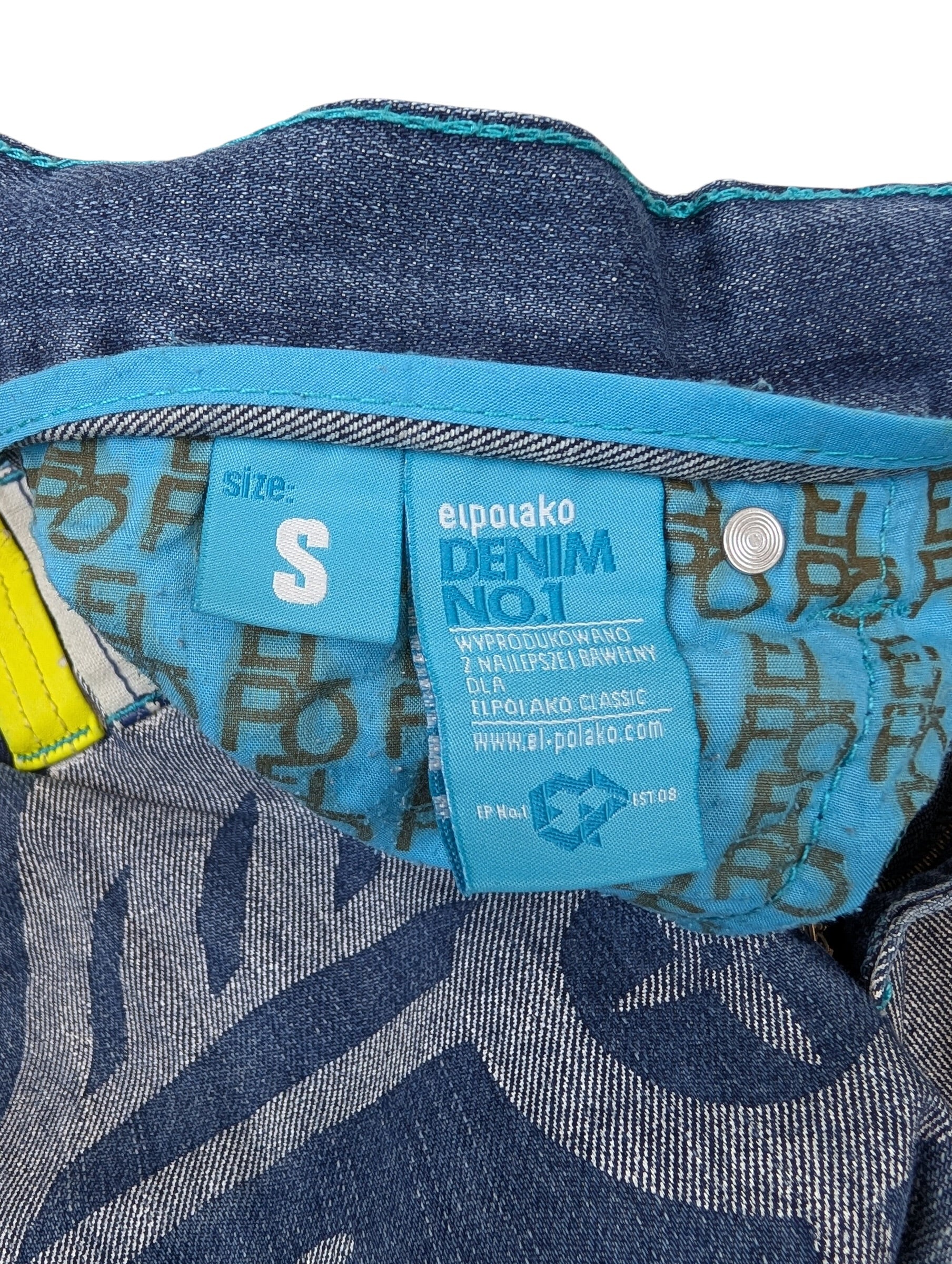 ElPolako El Polako Y2K proste baggy męskie spodnie jeansowe jeansy hiphop skater rap