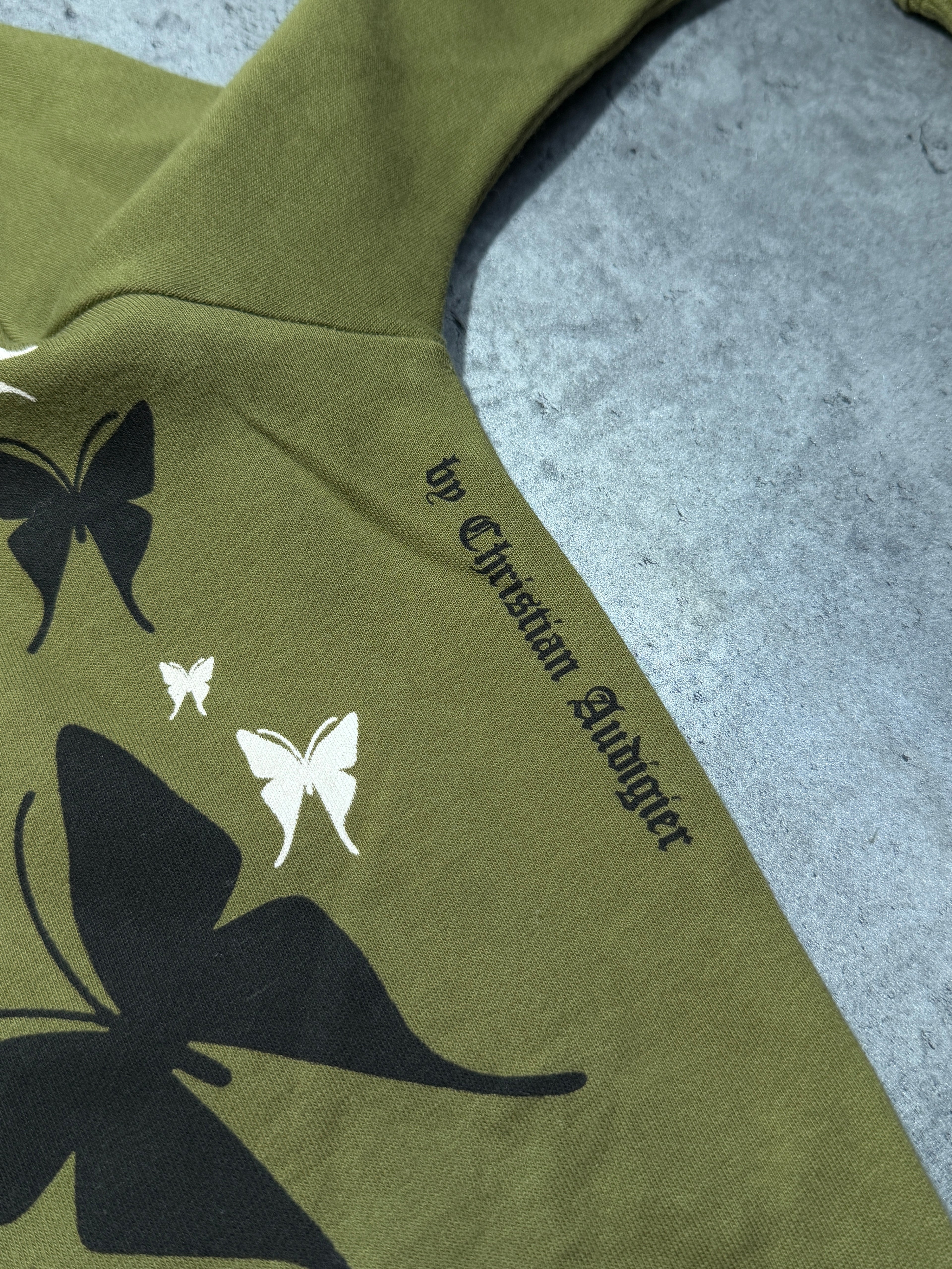 2000s Smet by Christian Audigier zip up skull hoodie swag new