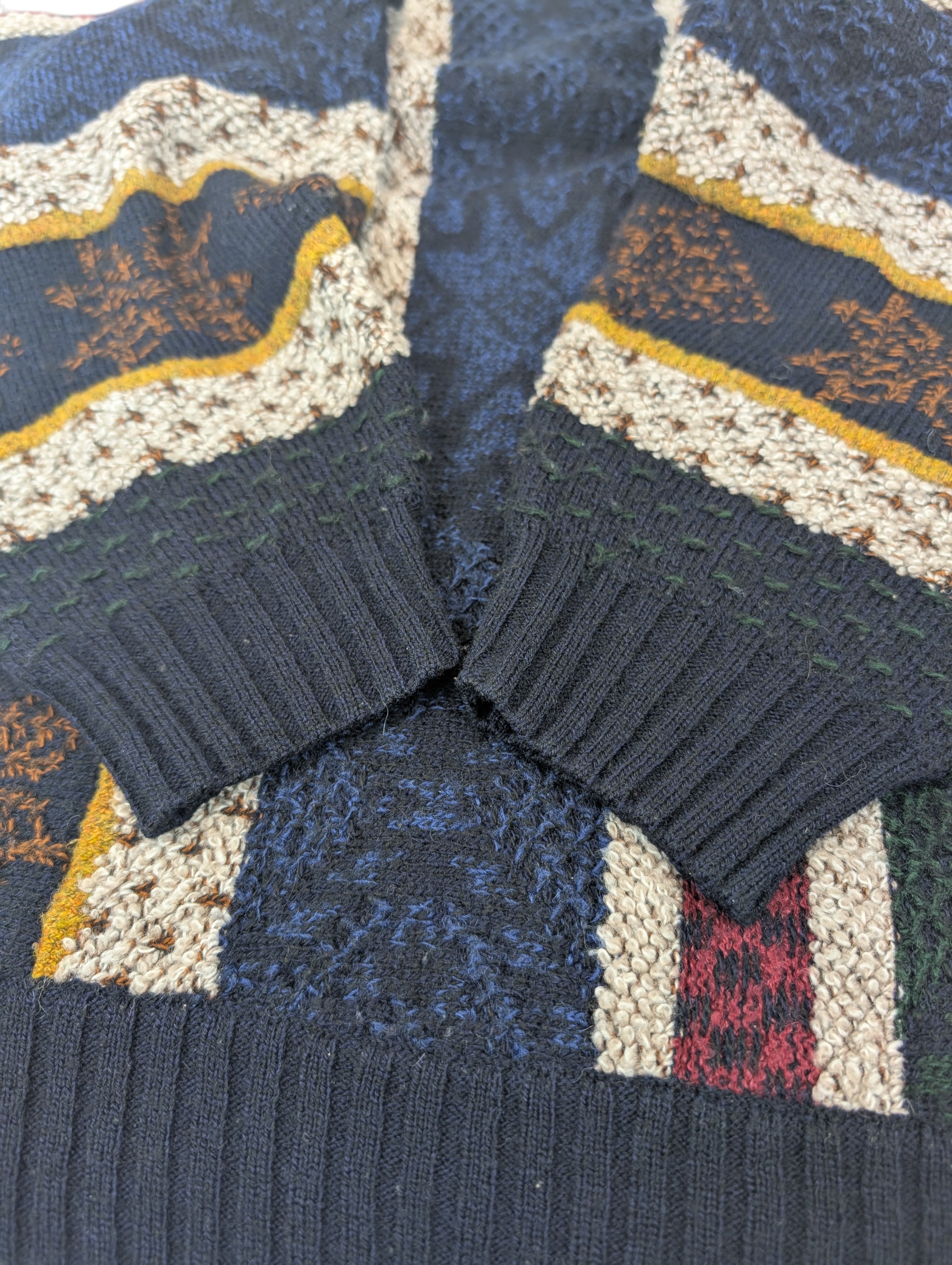 Coogi Style 3D knit sweater Marc Gibaldi Welniany