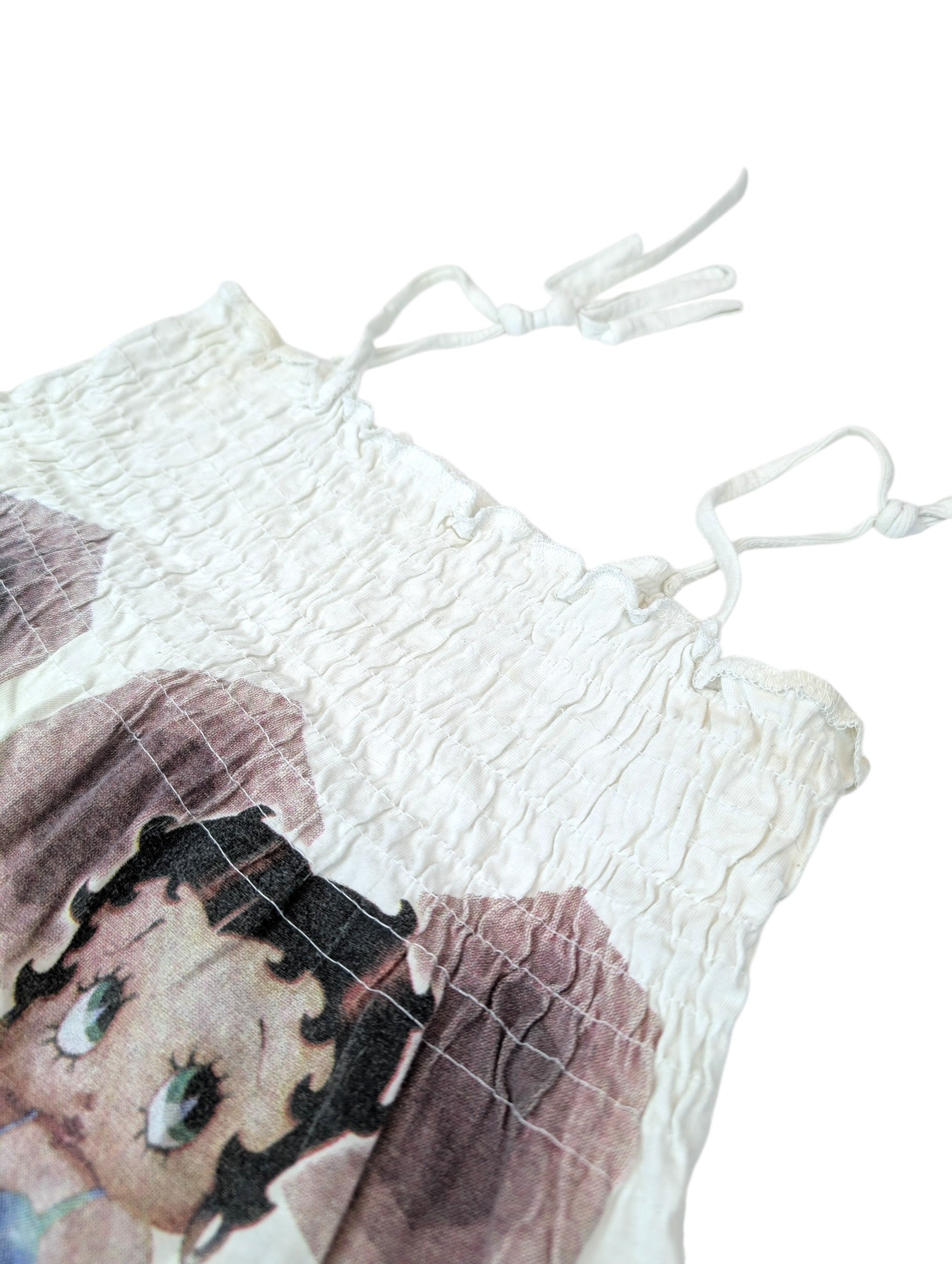 Betty Boop 2004 y2k vintage bawełniana bluzka crop top sexy letnia koszulka damska