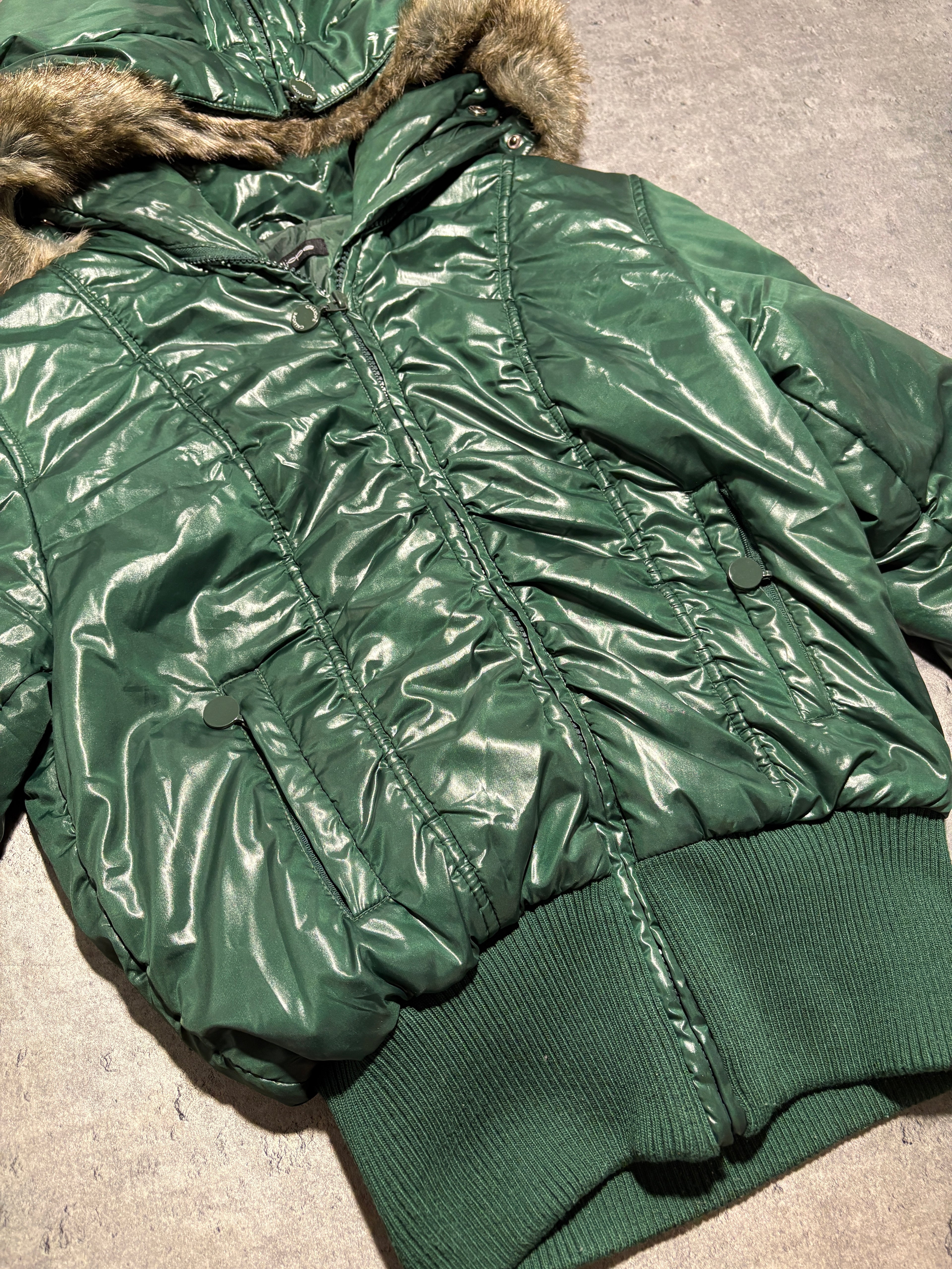 2000s Fur Jacket Futerko avant garde y2k