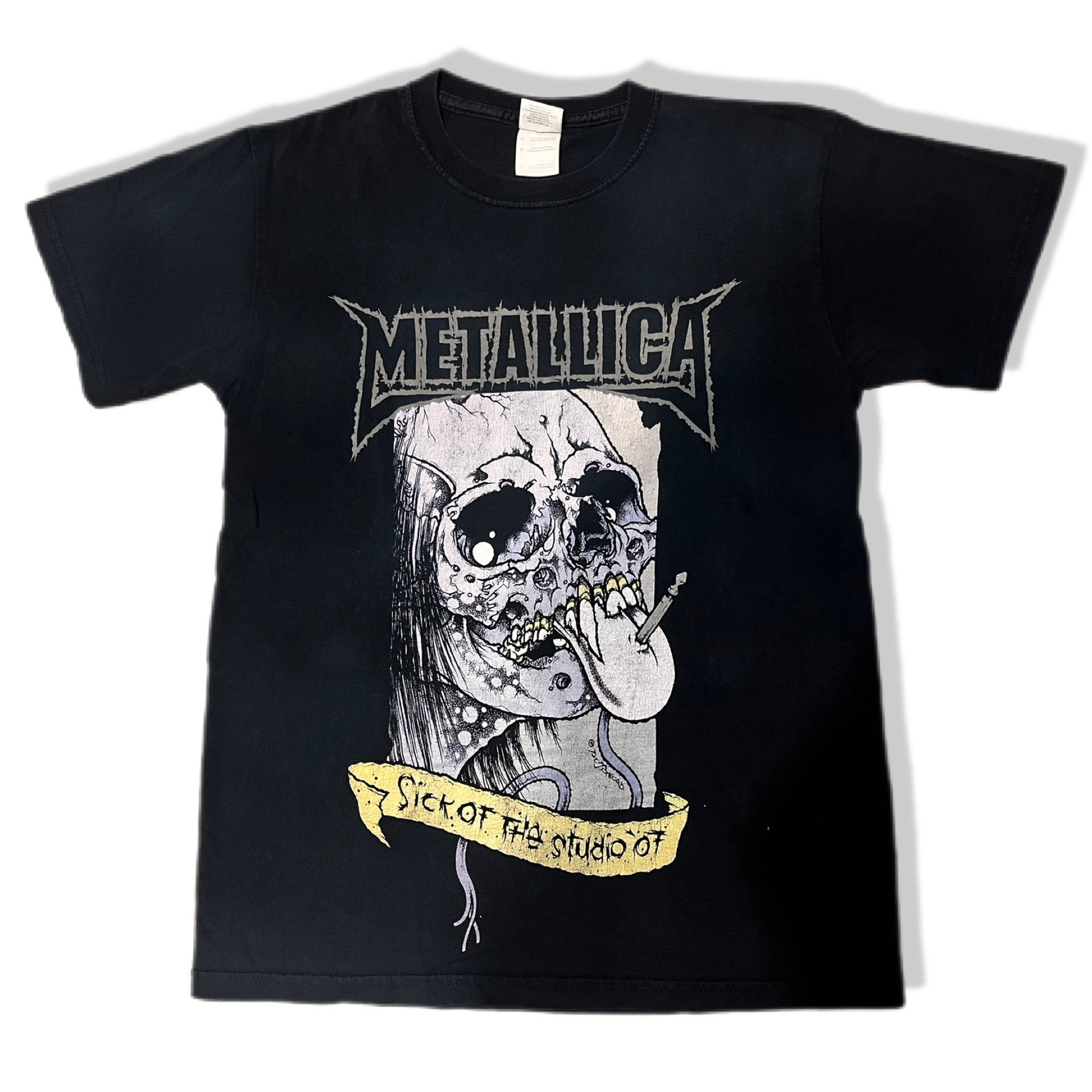 T-shirt z trasy koncertowej Metallica 2007 Gildan Sick of the studio band merch tee
