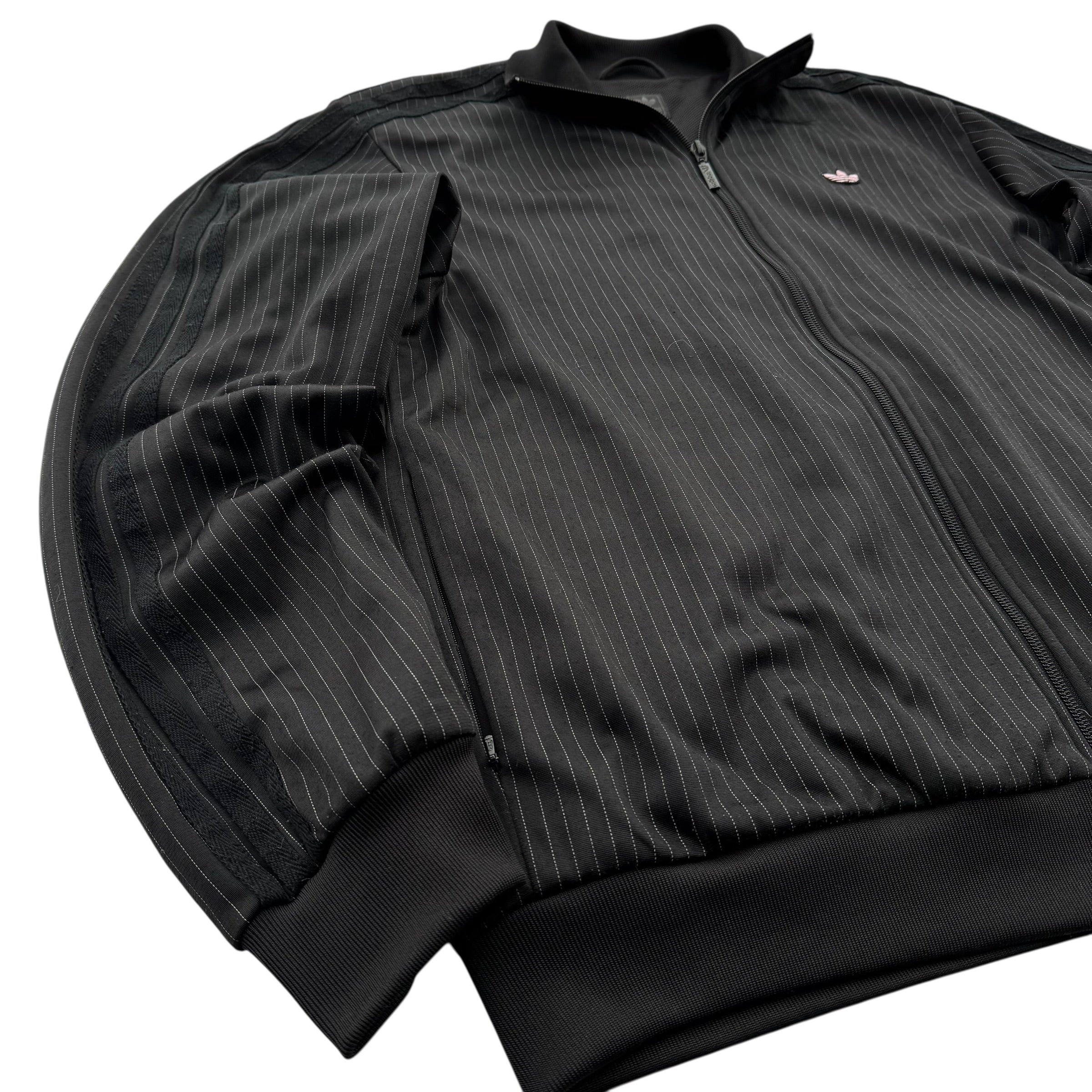 Bluza rozpinana tracksuit jacket y2k 2000s w paski vintage full zip