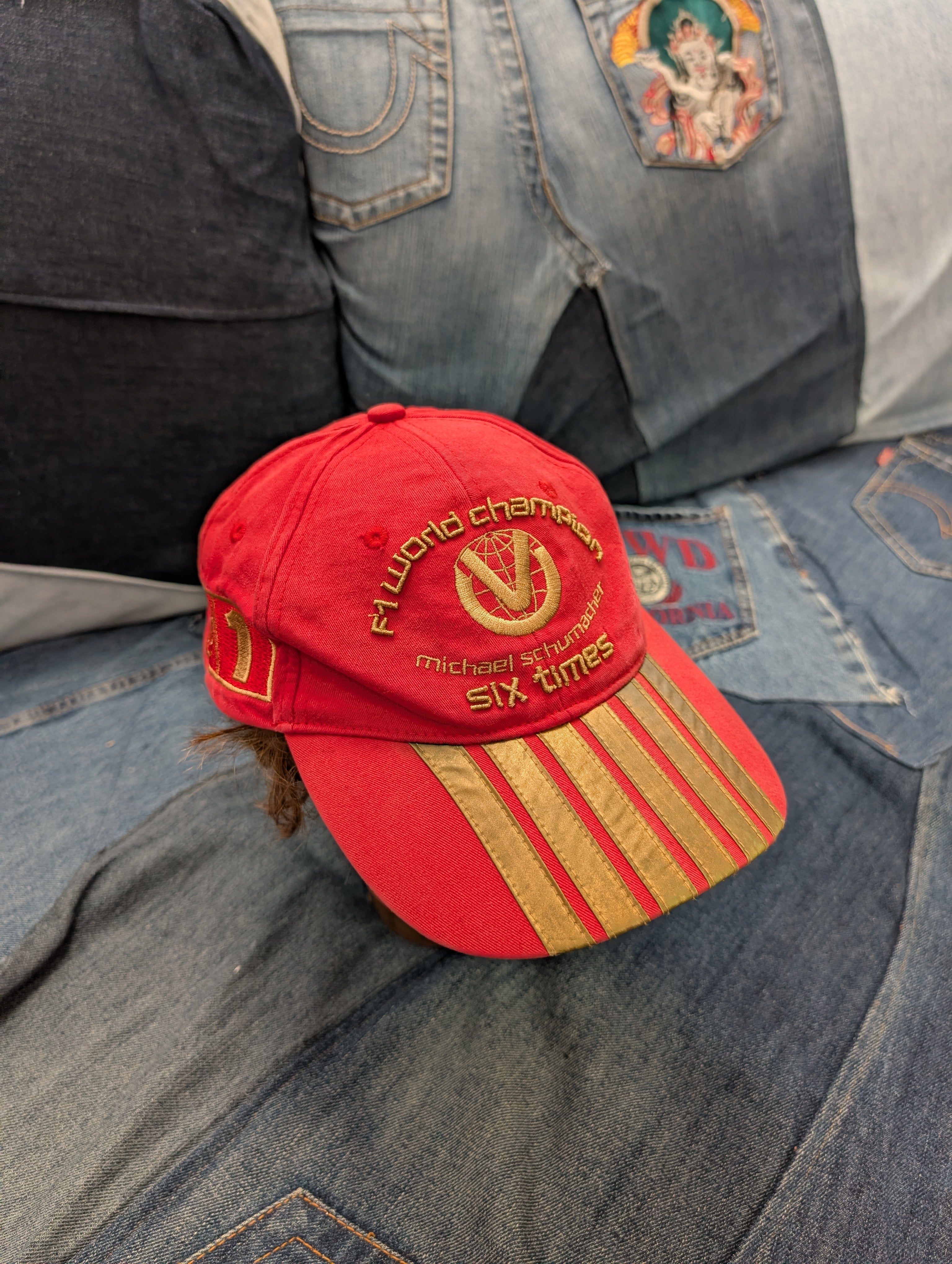 6x Champ Ferrari F1 World Champion Michael Schumacher Racing Cap Czapka z daszkiem racing vintage