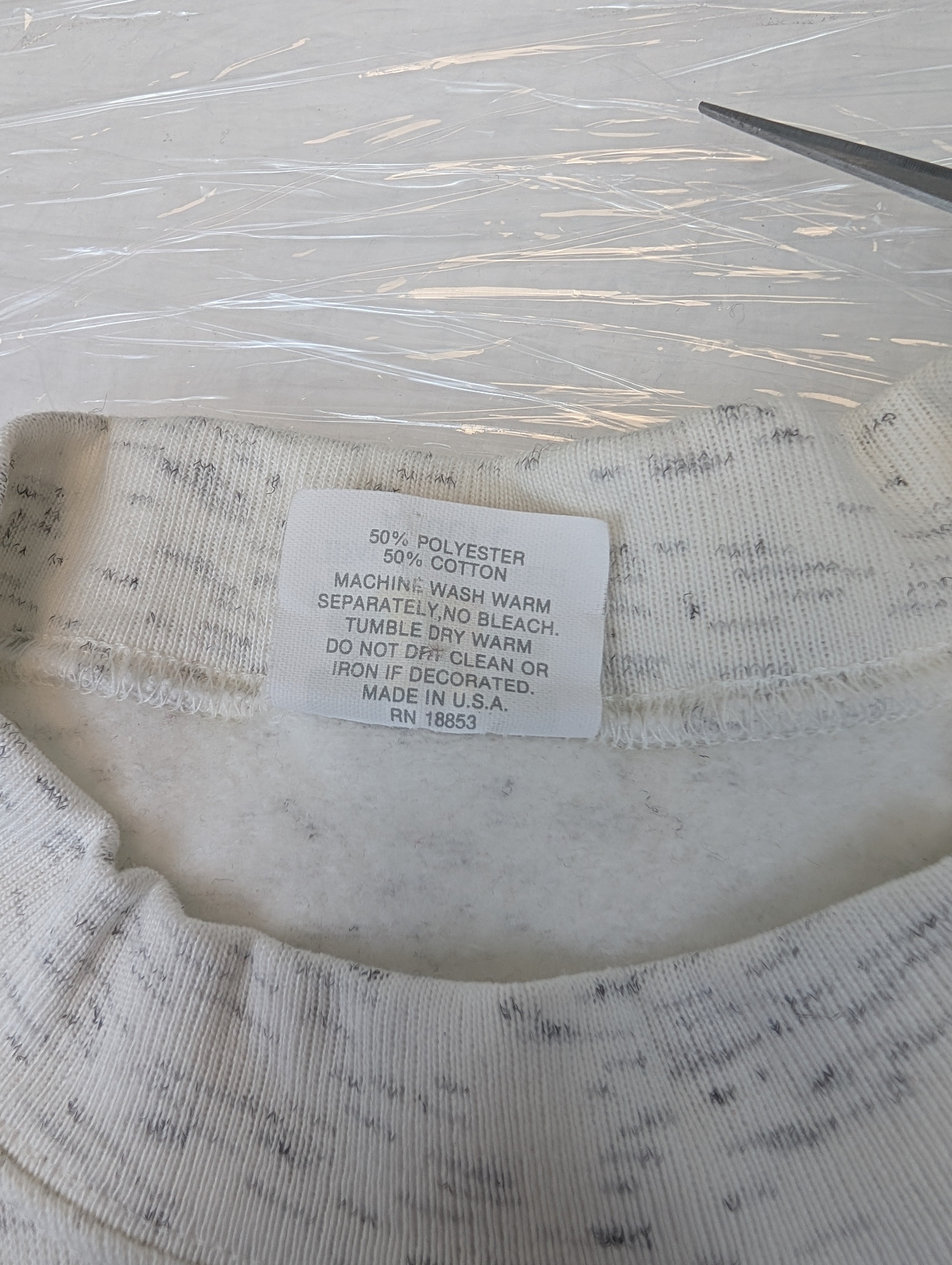University of Miami Hurricanes 90s Made in USA Vintage Bluza Bez Kaptura