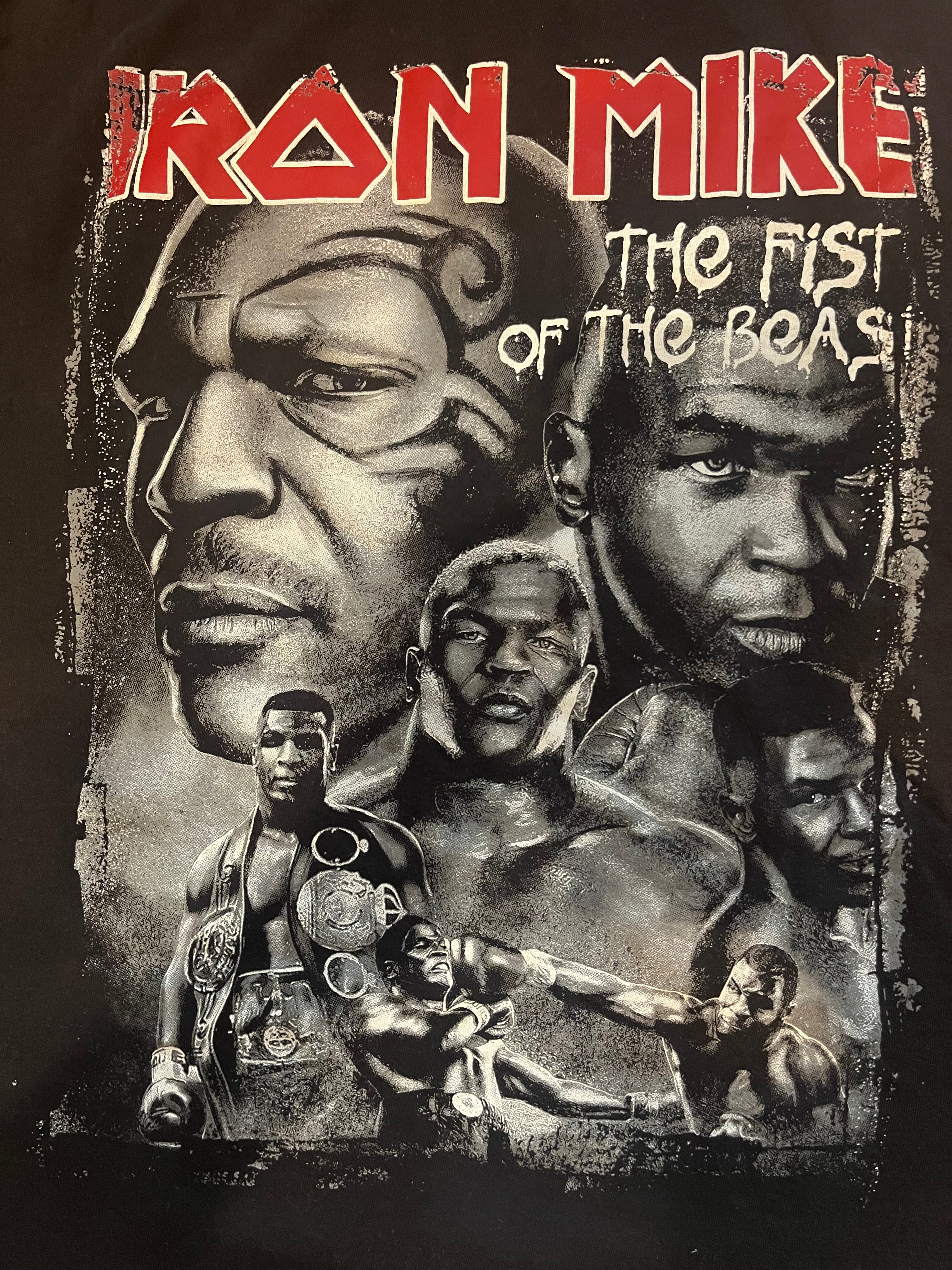 Early 2000s Mike Tyson t-shirt The Fist Of The Beast boxing tee koszulka