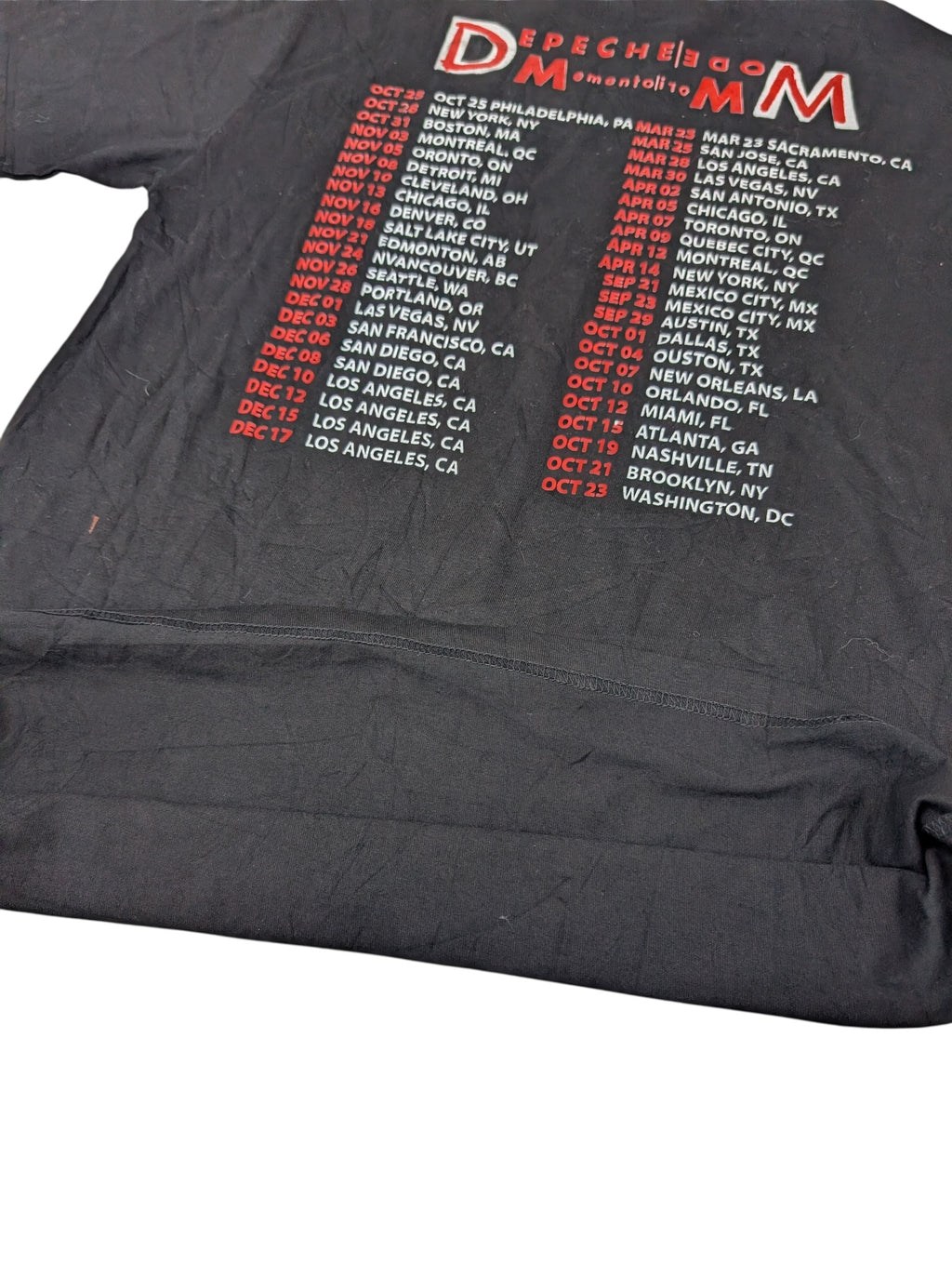 Depeche Mode Memento Mori Tour 2023 Koszulka Merch Koncertowa z koncertu