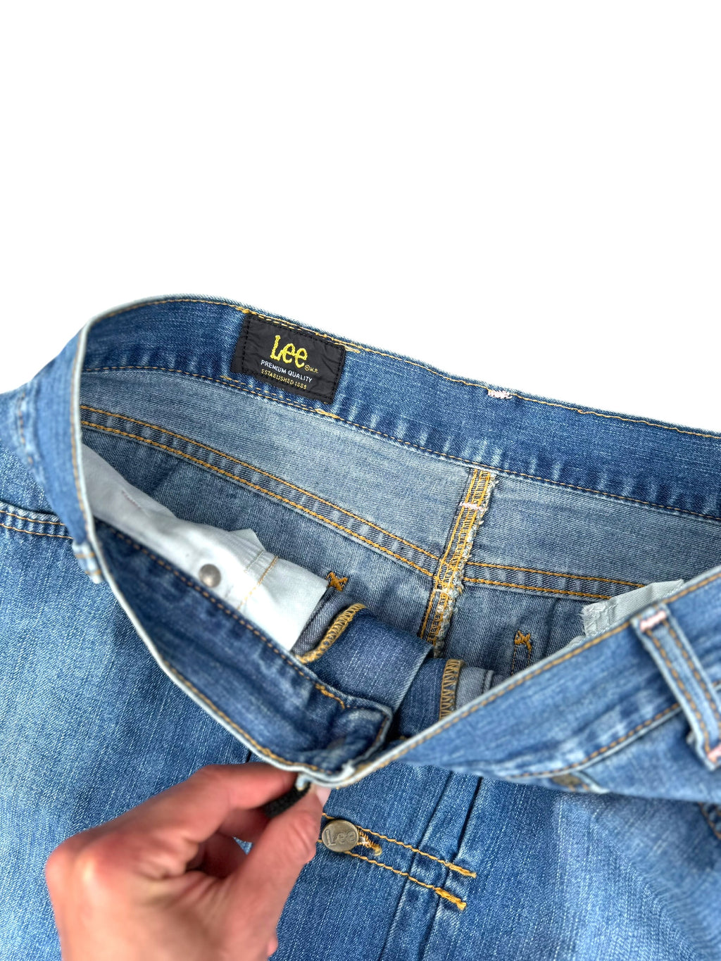 Lee Vintage 90s rozpinana spódnica jeansowa dżinsowa Mini Sexy