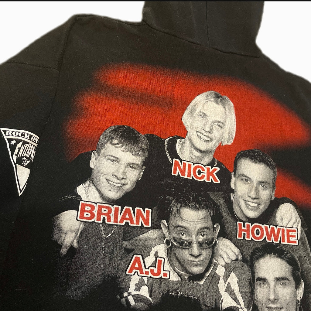 Vintage Band Hoodie 1990s Backstreet Boys muzyczna koncertowa bluza z kapturem
